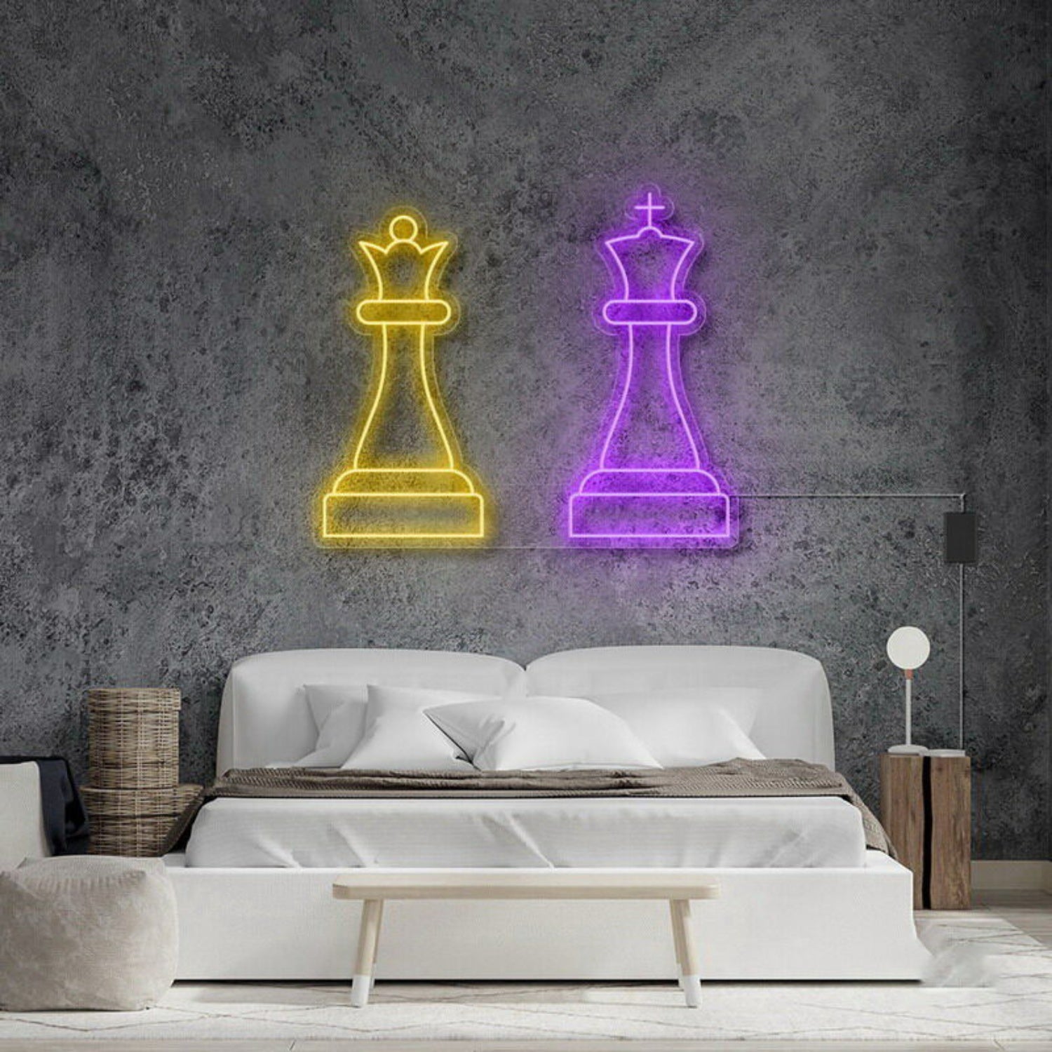 Queen King Chess Neon Sign | Shineneon