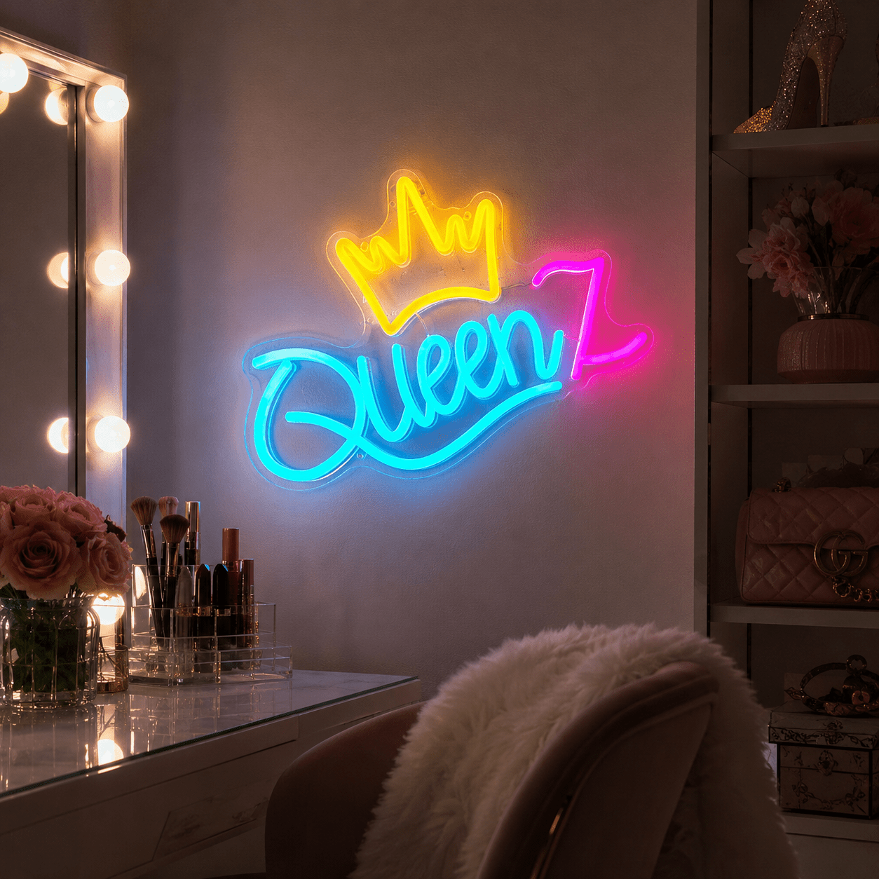 Queen LED Neon Sign Home Decor - Shineneon