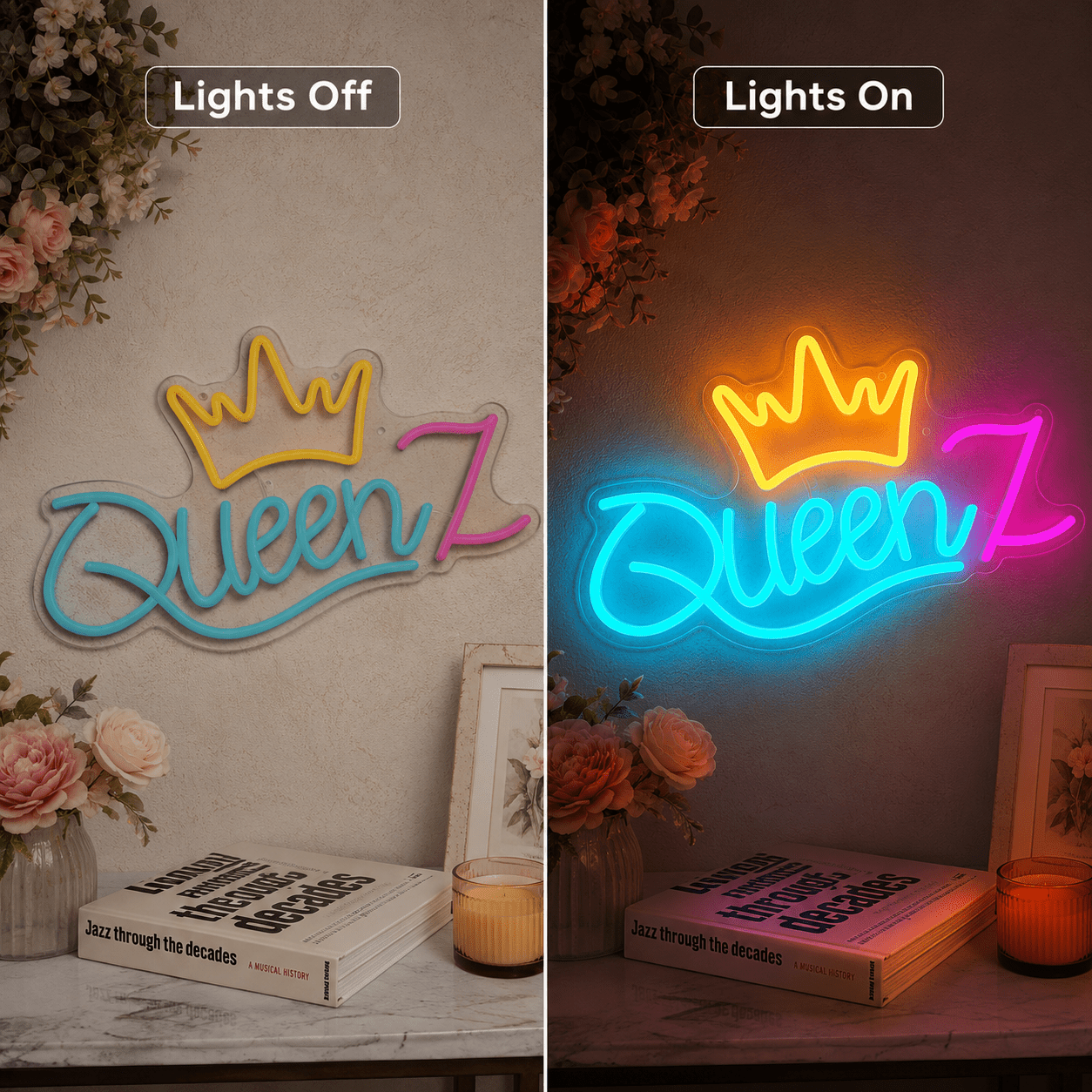 Queen LED Neon Sign Home Decor - Shineneon