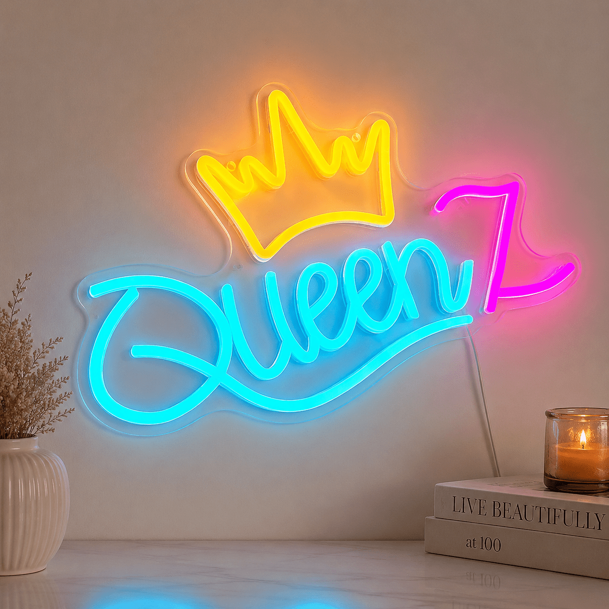 Queen LED Neon Sign Home Decor - Shineneon