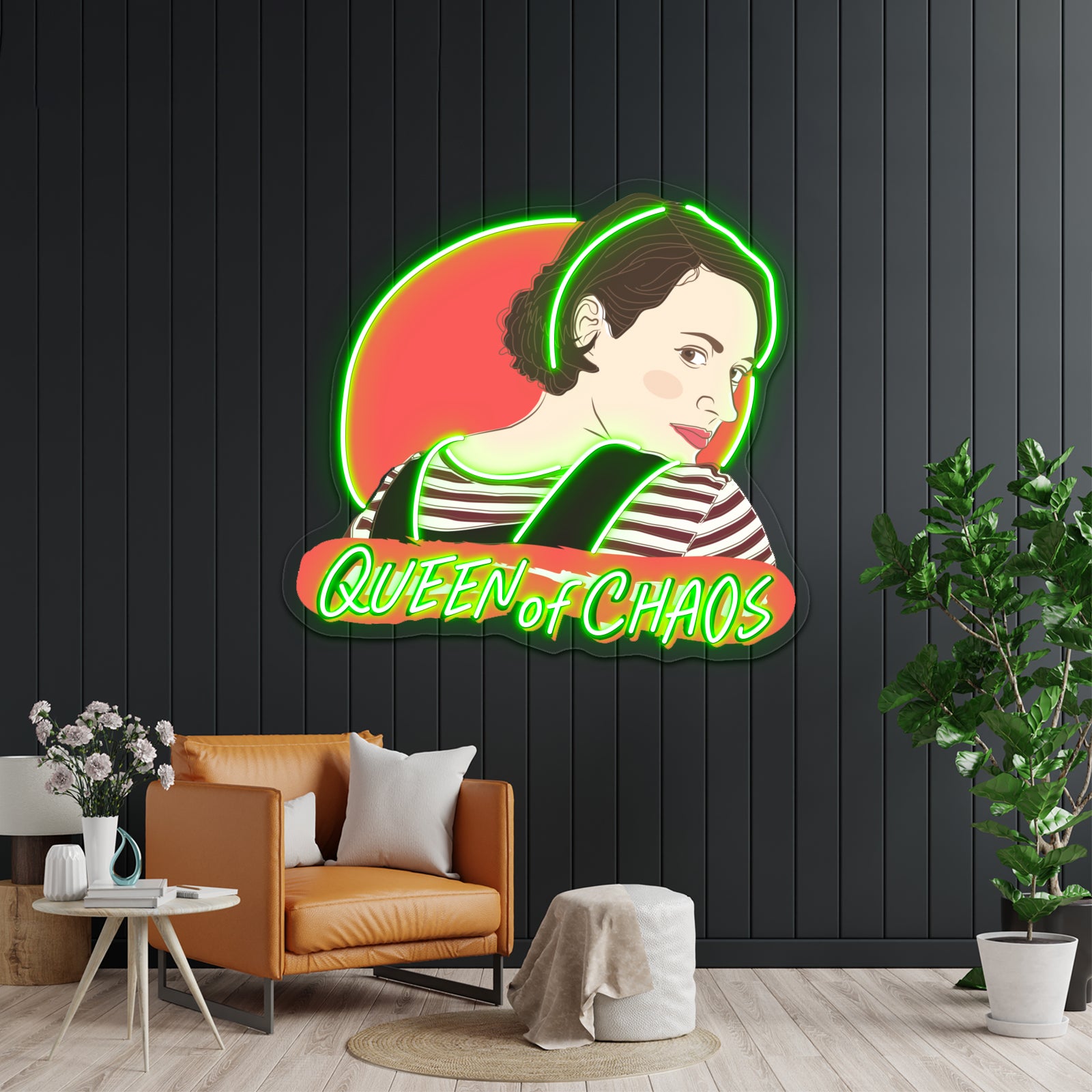 Queen Of Chaos Artwork Led Signs For Room | Shineneon