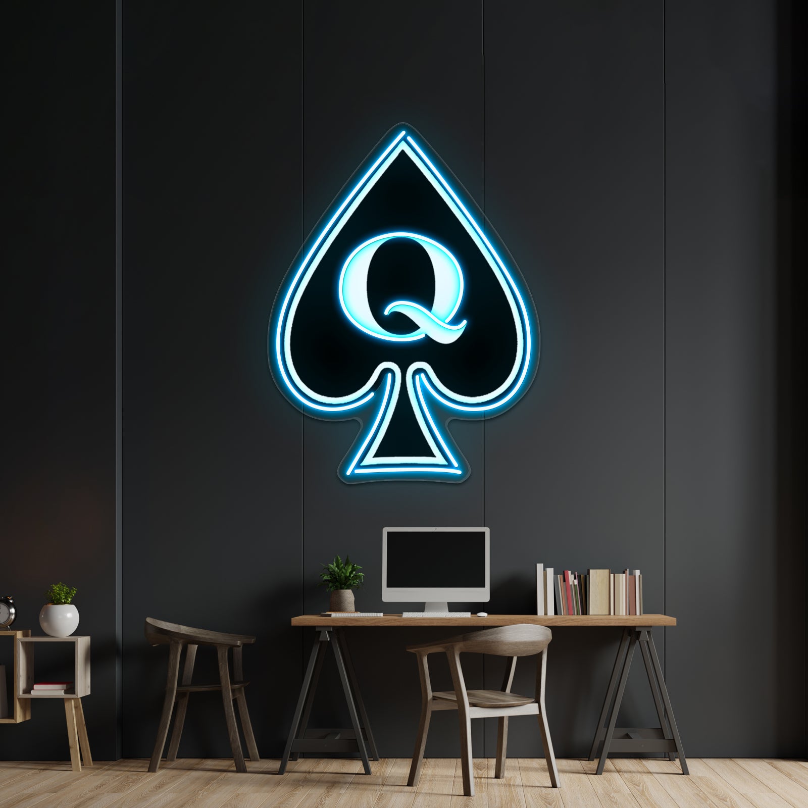 Queen Of Spades Gifts And Products Wall Artwork Neon Signs | Shineneon