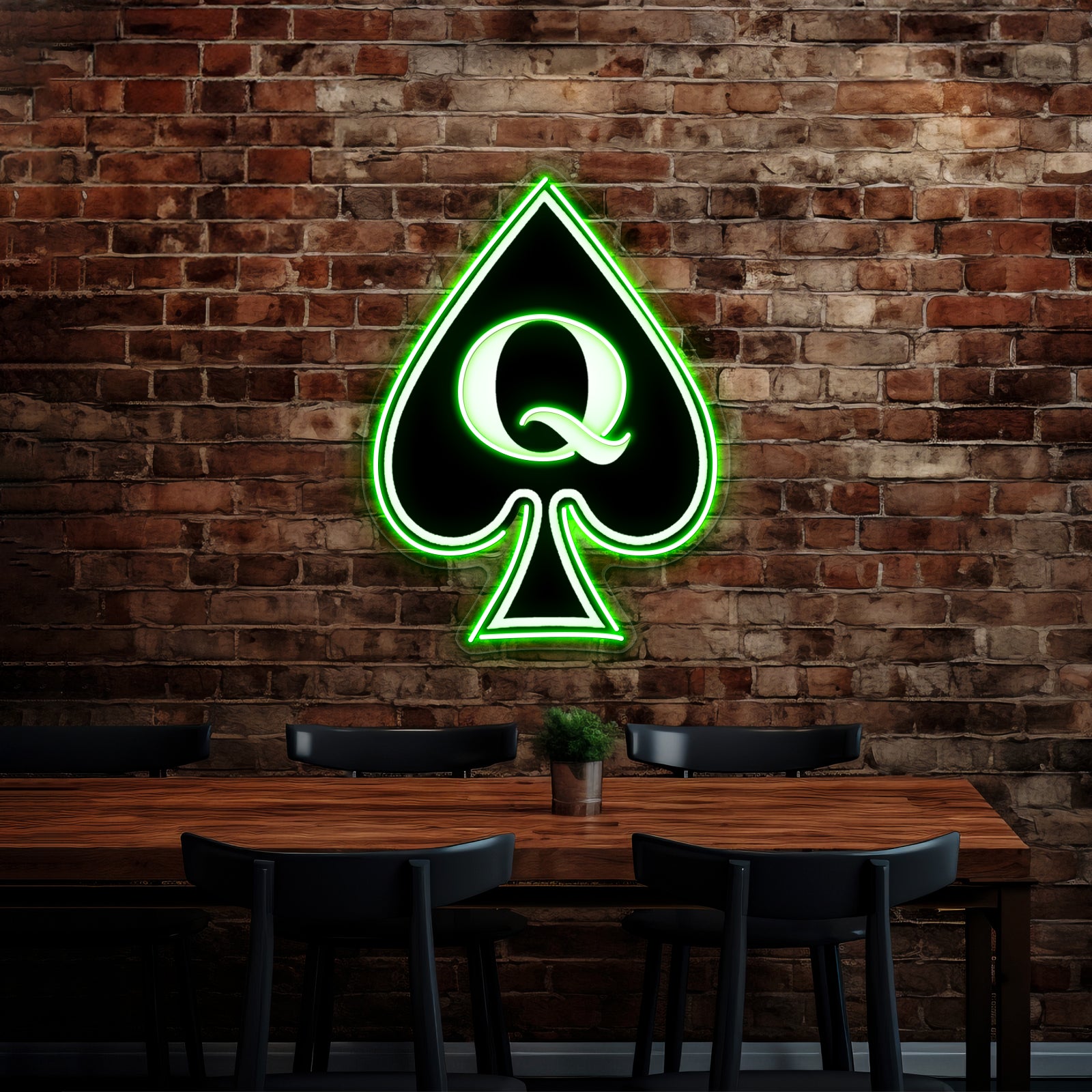 Queen Of Spades Gifts And Products Wall Artwork Neon Signs | Shineneon