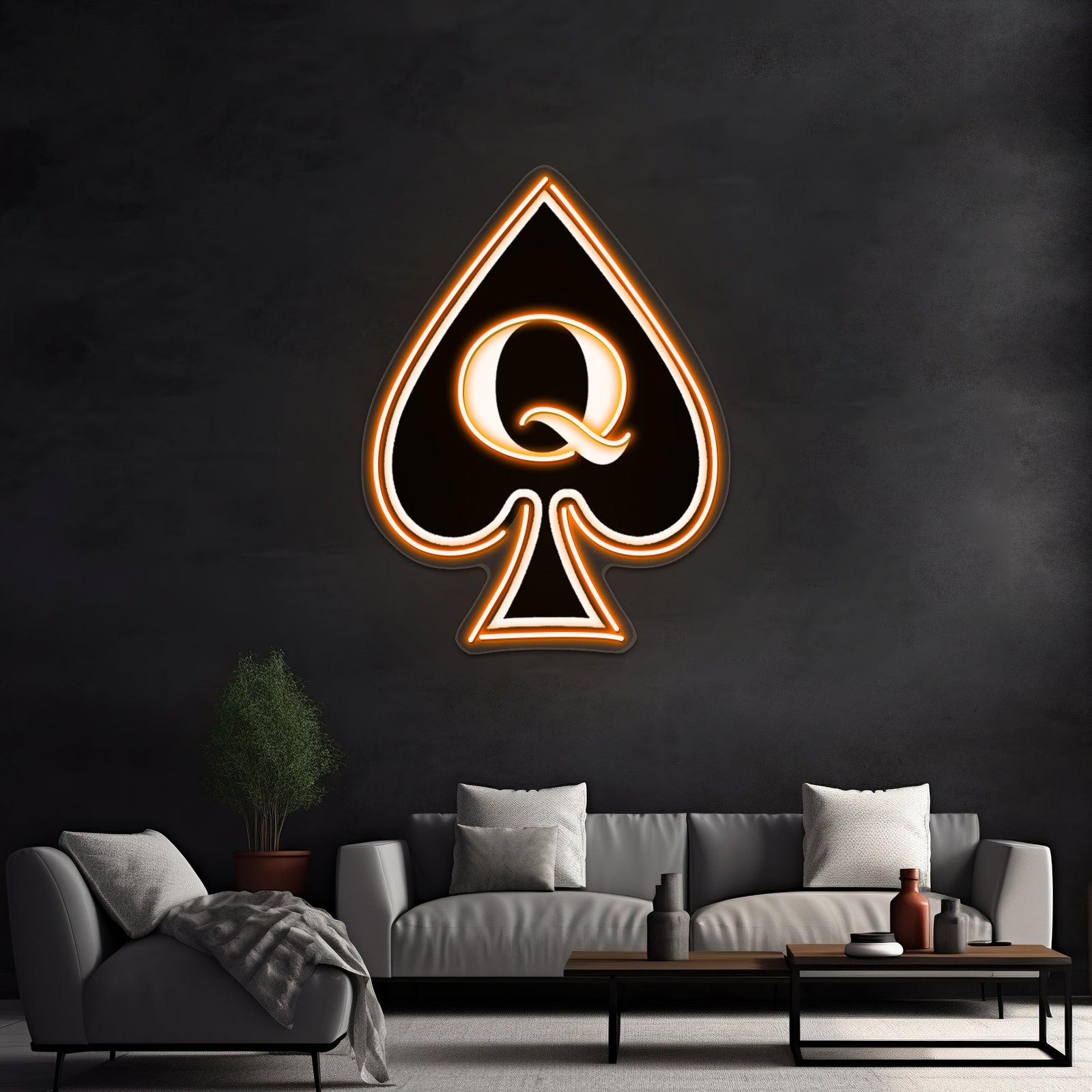 Queen Of Spades Gifts And Products Wall Artwork Neon Signs | Shineneon