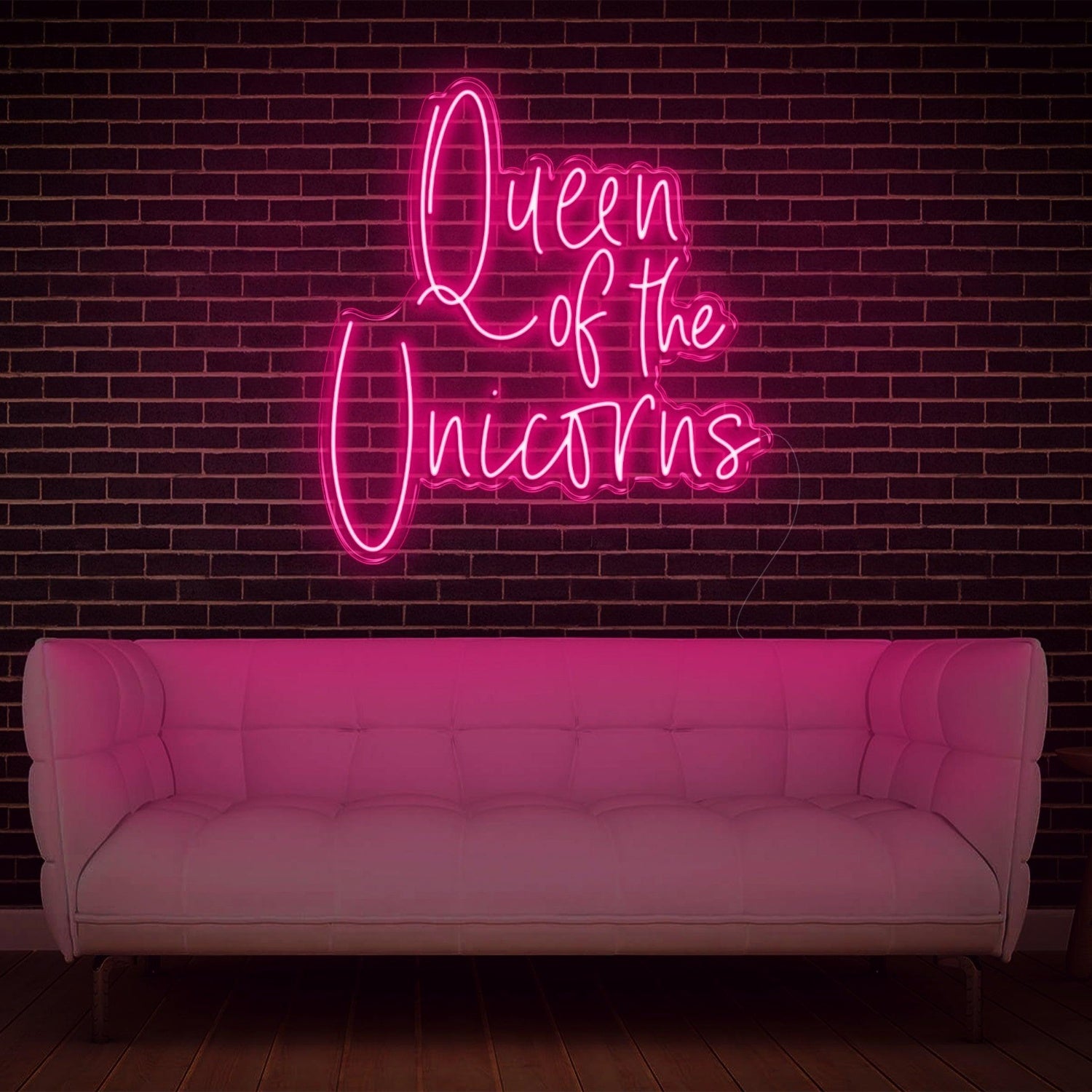 Queen Of The Unicorns White Led Neon Sign For Home Studio Decor | Shineneon