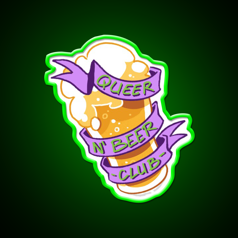 Queer N Beer Bar Decor Led Neon Sign Rgb Color - LED neon sign view 8