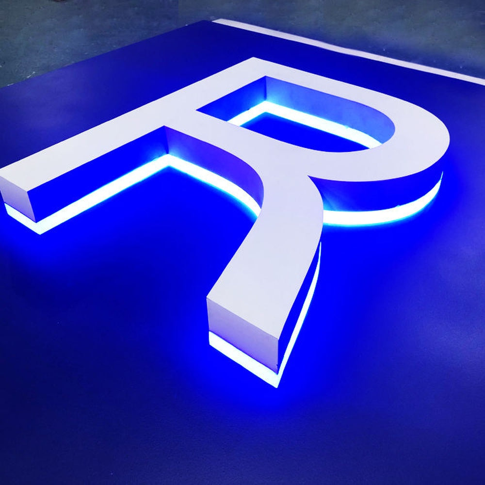 R 3D Frontlit And Backlit Channel Letter Led Light Sign