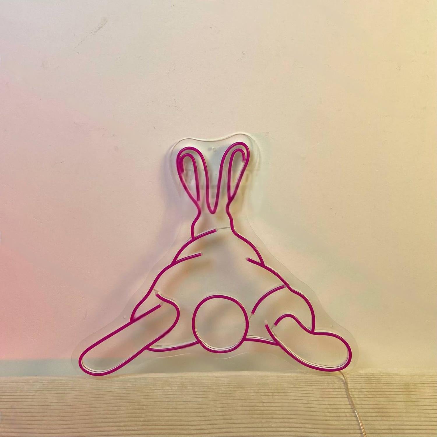 Rabbit Butt Led Neon Sign Line Art Led Neon Sign | Shineneon