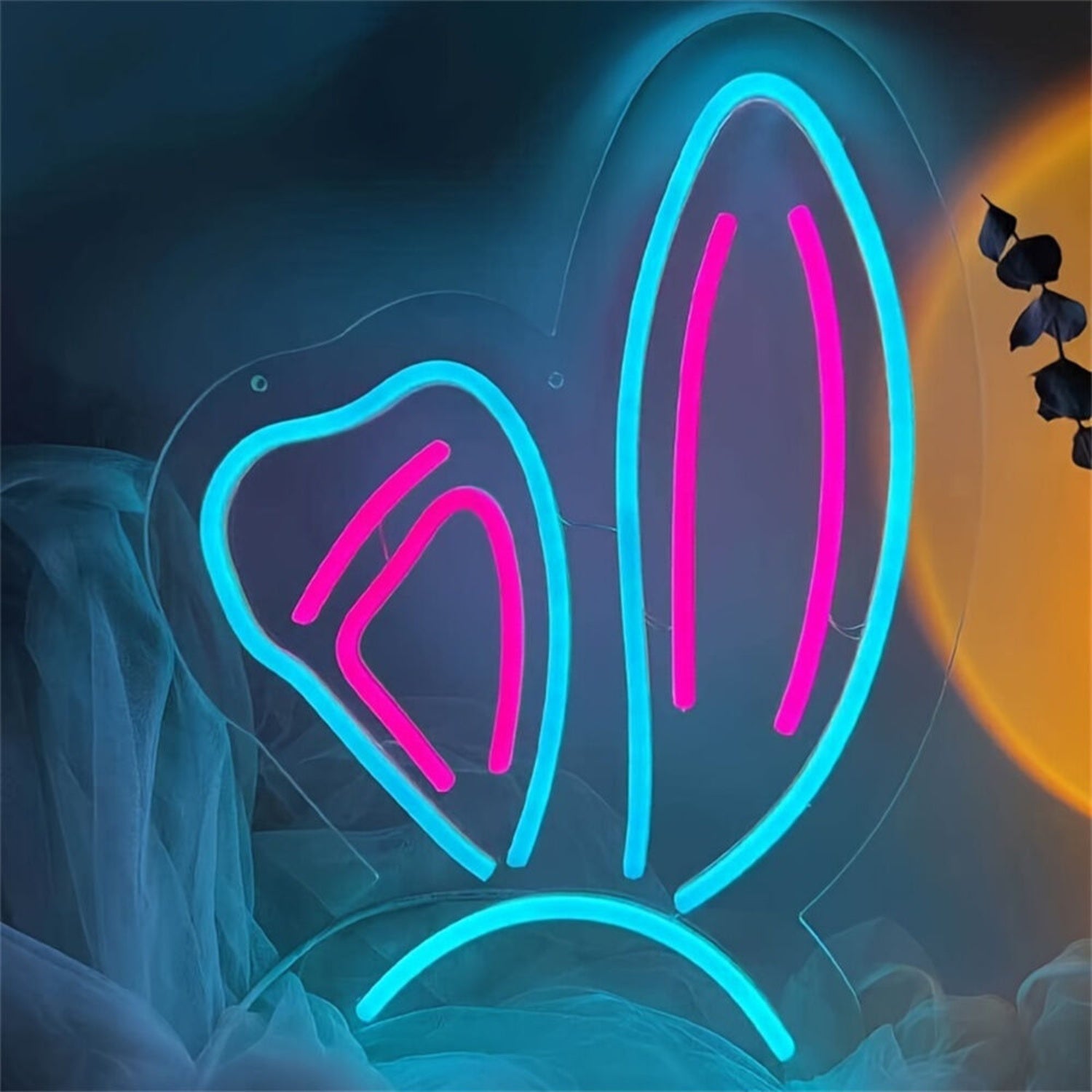Rabbit Ears Sign Party Decorations Led Neon Signs For Bars - Shineneon