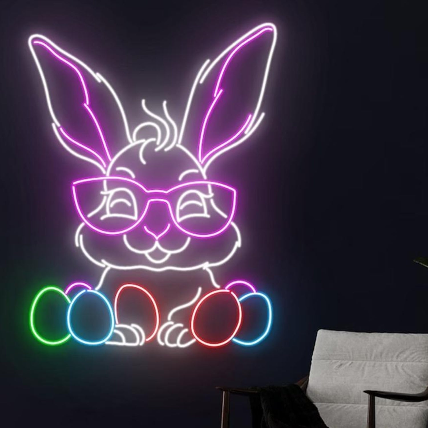 Rabbit Egg Easter Led Neon Sign For Indoor Home Decor | Shineneon