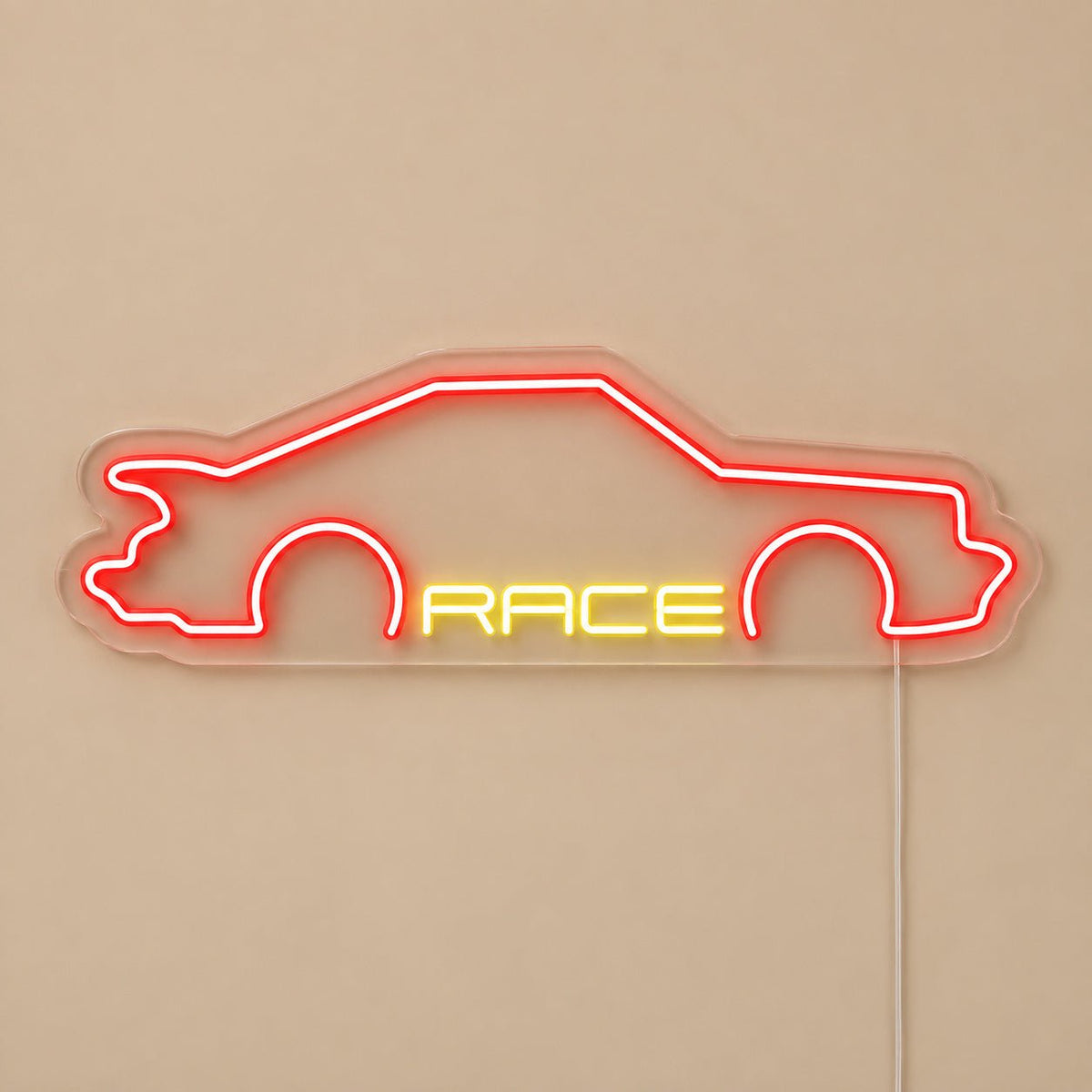 Race Sports Car LED Neon Sign Garage Neon Sign - Shineneon