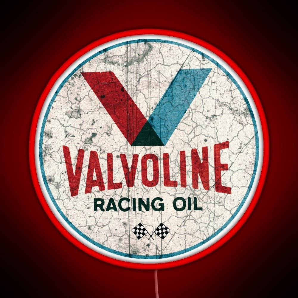 Racing Motor Oil Vintage Motorcycle Helmet Rgb Led Neon Sign - Shineneon