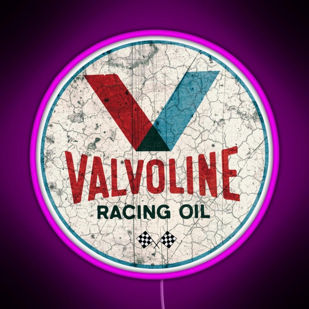 Racing Motor Oil Vintage Motorcycle Helmet Rgb Led Neon Sign - Shineneon