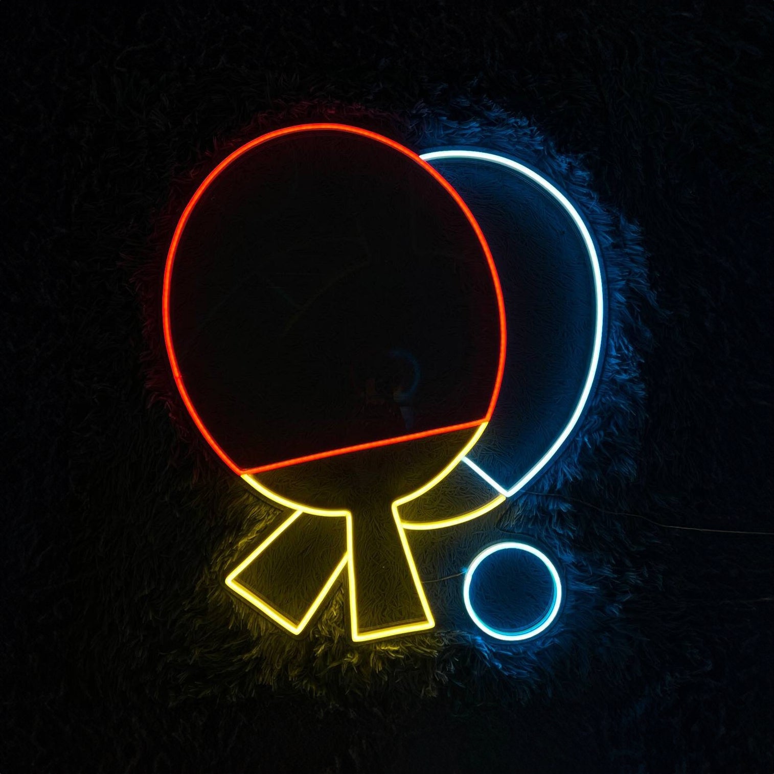 Racket Table Tennis Player Neon Led Light - Shineneon
