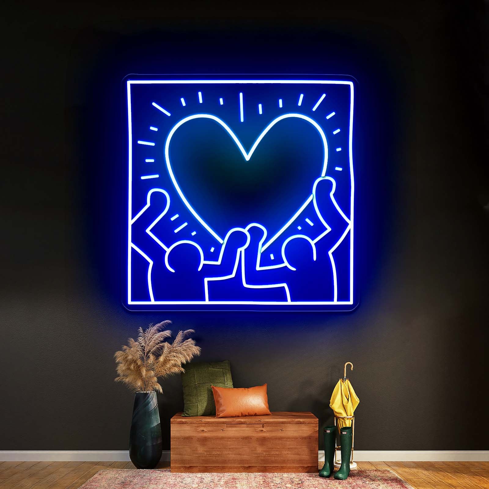Radiant Heart Artistic Neon Signs Wall Art Led Signs | Shineneon
