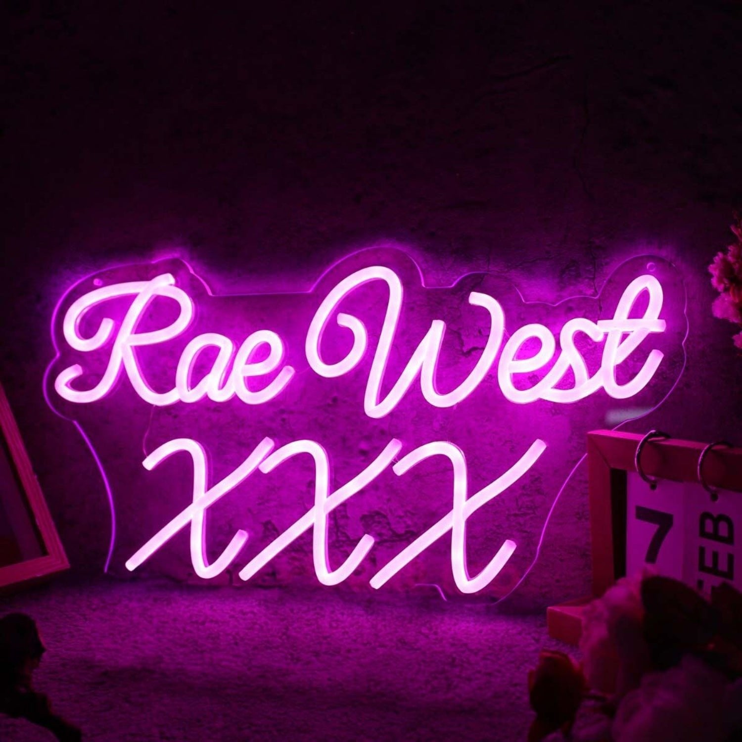 Rae West Xxx Purple Led Neon Sign - Shineneon