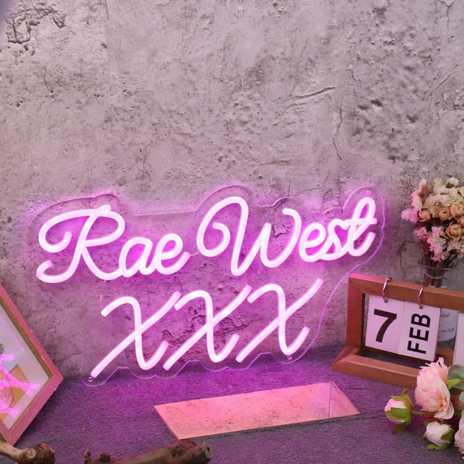 Rae West Xxx Purple Led Neon Sign - Shineneon