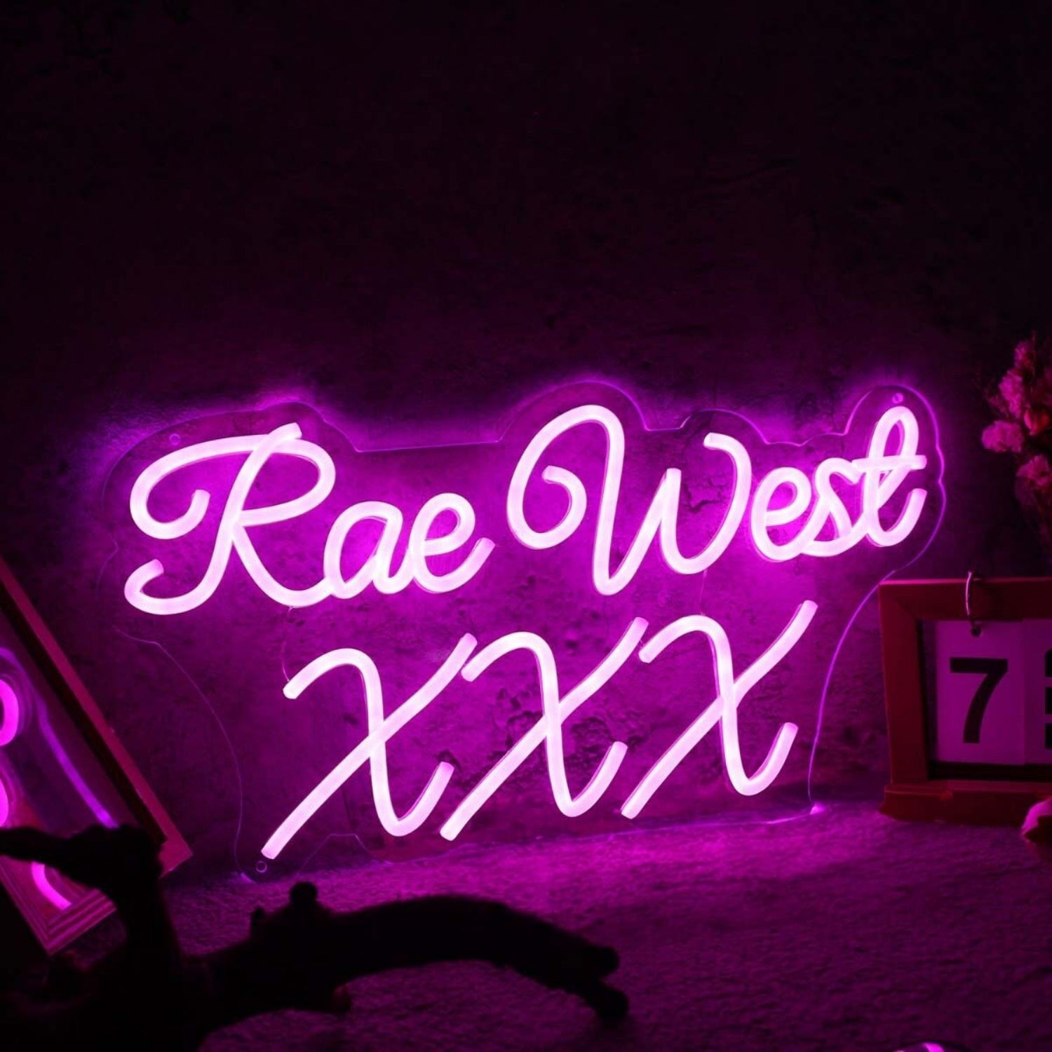 Rae West Xxx Purple Led Neon Sign - Shineneon