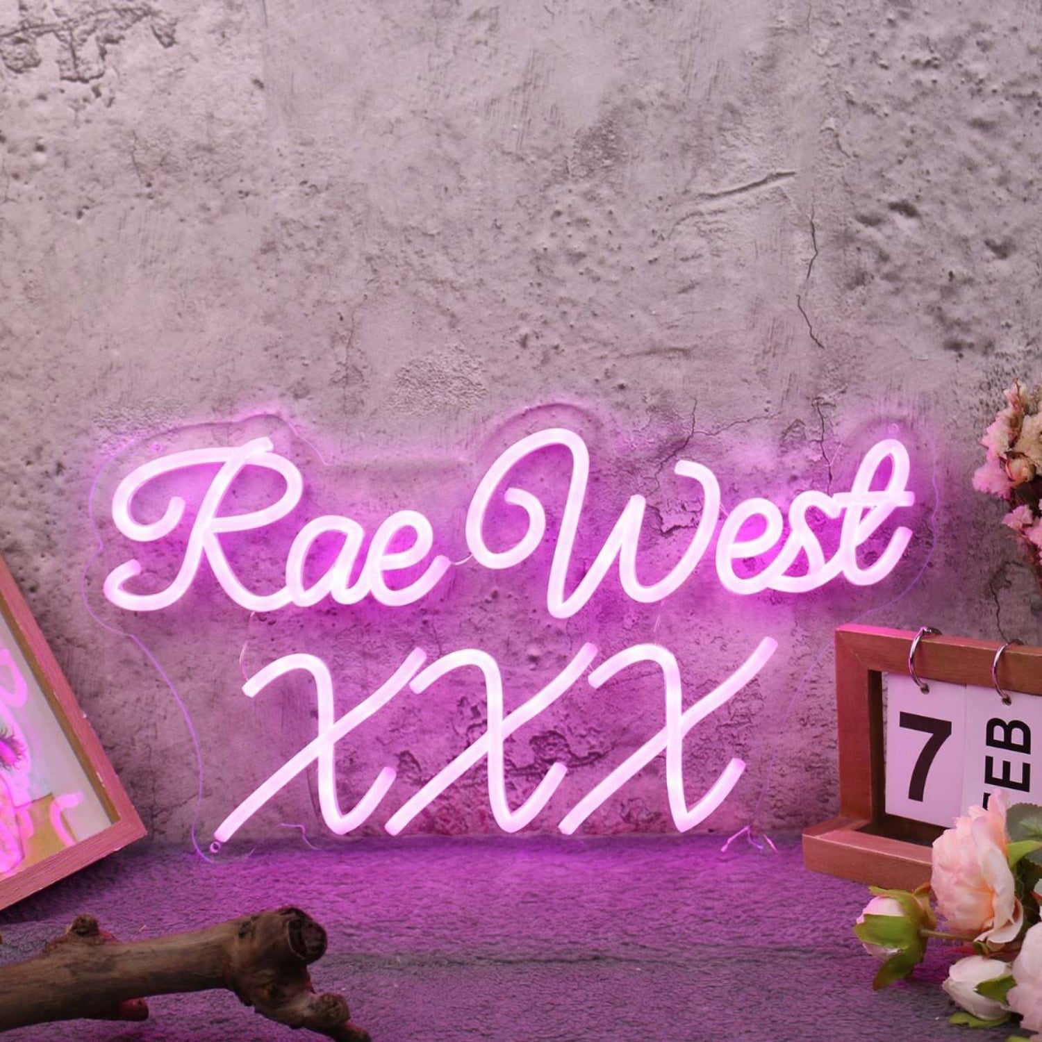 Rae West Xxx Purple Led Neon Sign - Shineneon