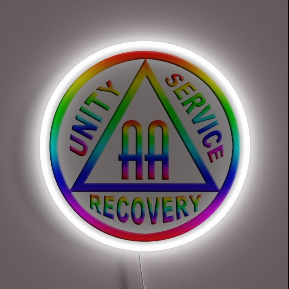 Rainbow Aa Symbol Rgb Led Neon Sign - Shineneon