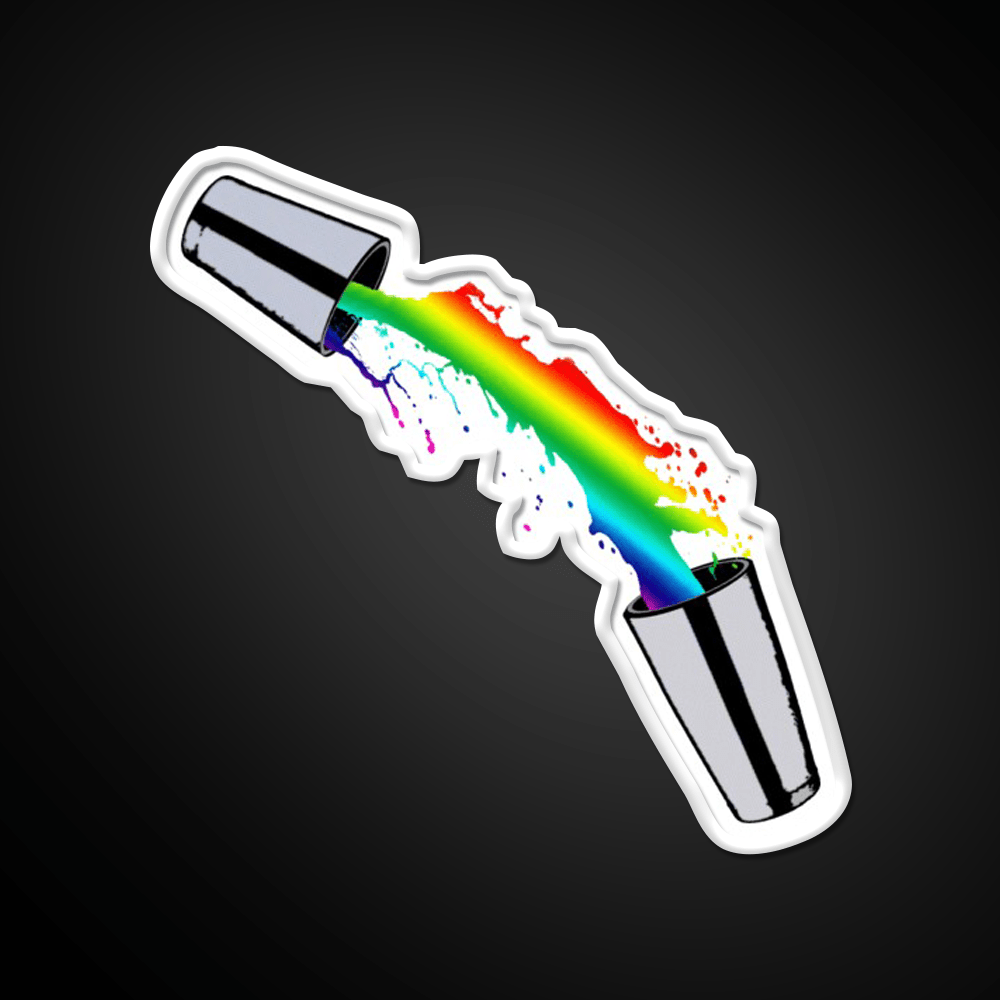 Rainbow Cocktail Bartender Bar Shaker Cocktail Bar Decor Led Neon Sign Rgb Color - Shineneon