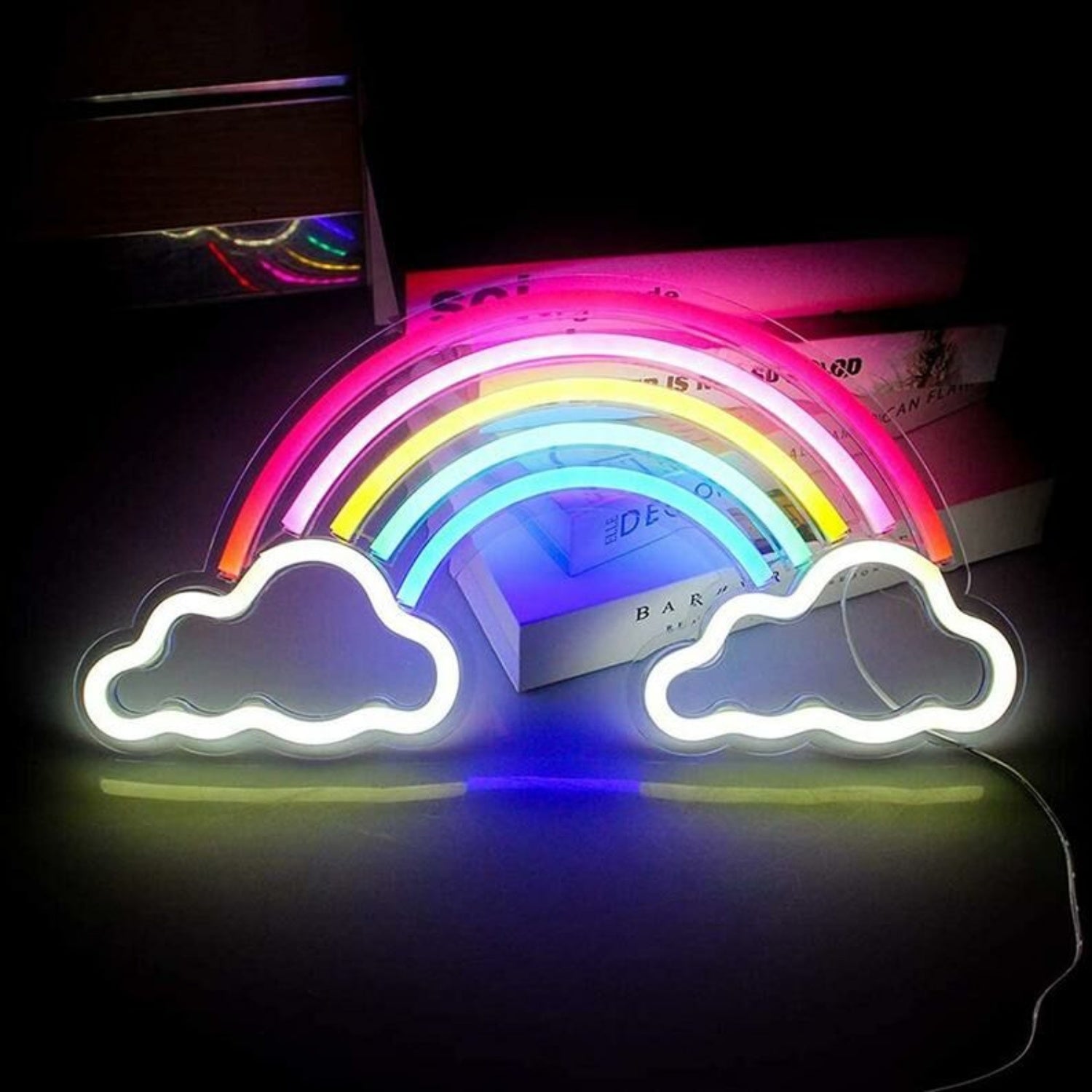 Rainbow In The Cloud Led Neon Sign - Shineneon