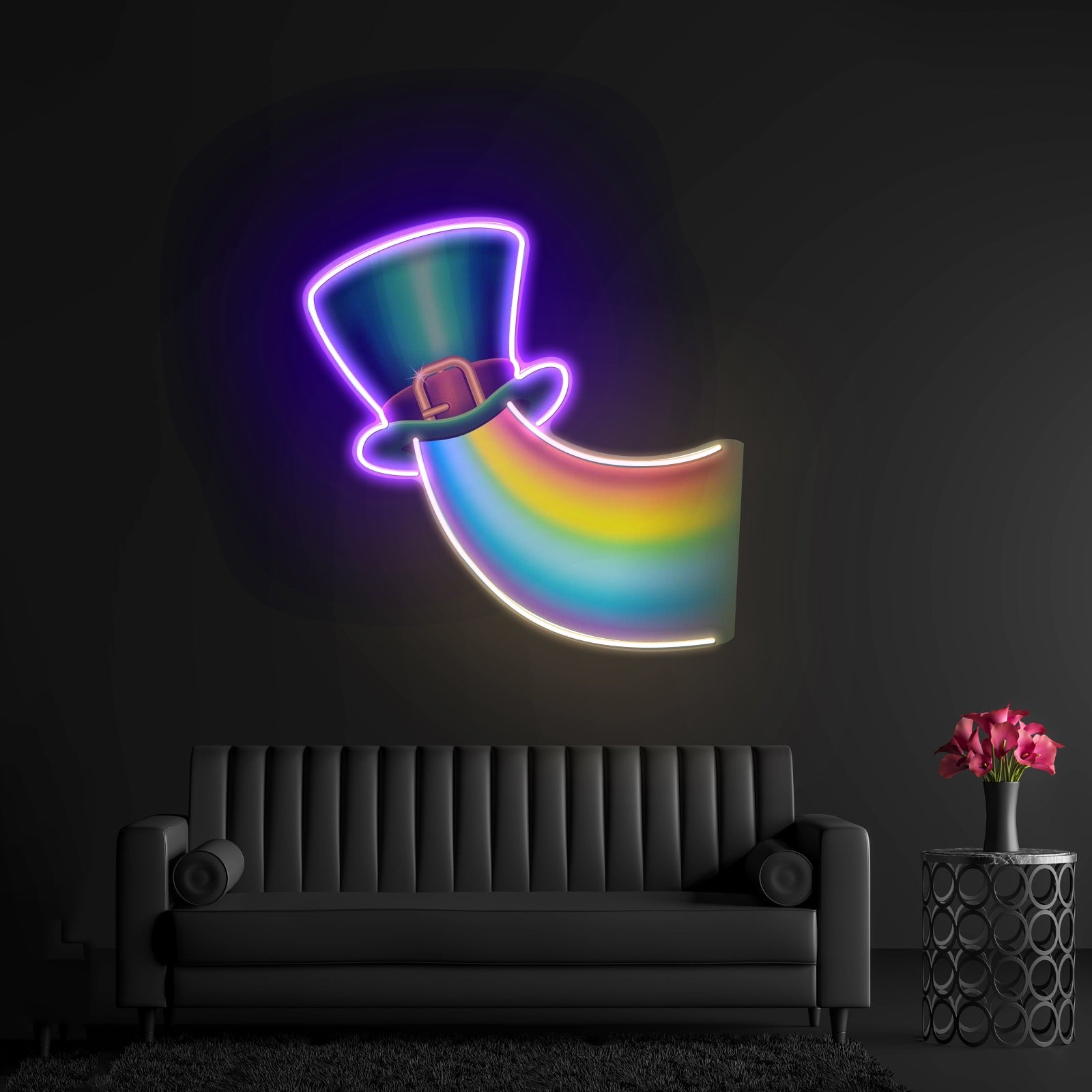 Rainbow Into Heart Saint Patrick Day Led Signs - Shineneon