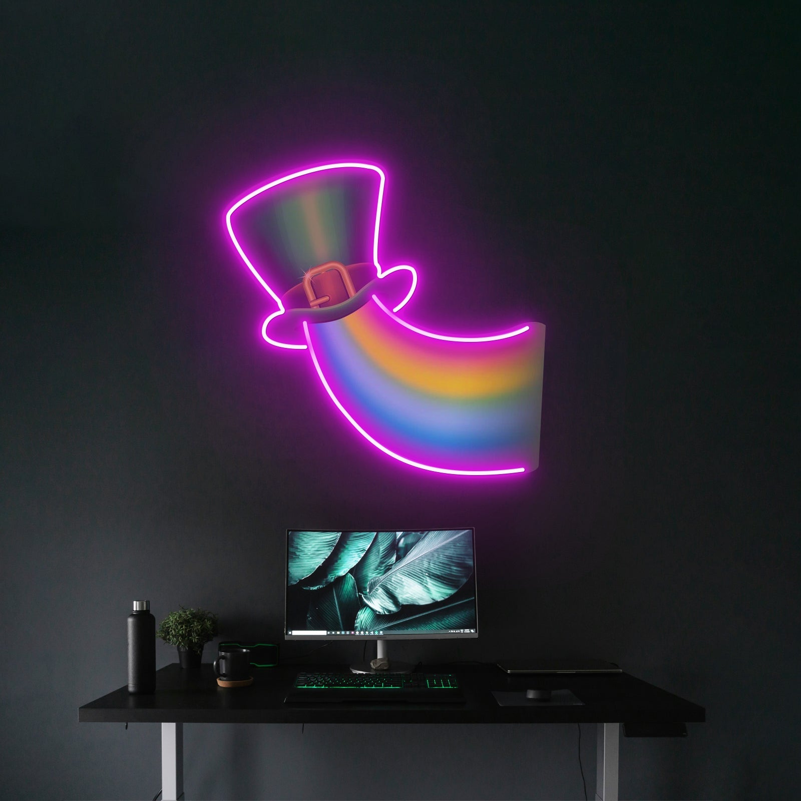 Rainbow Into Heart Saint Patrick Day Led Signs - Shineneon
