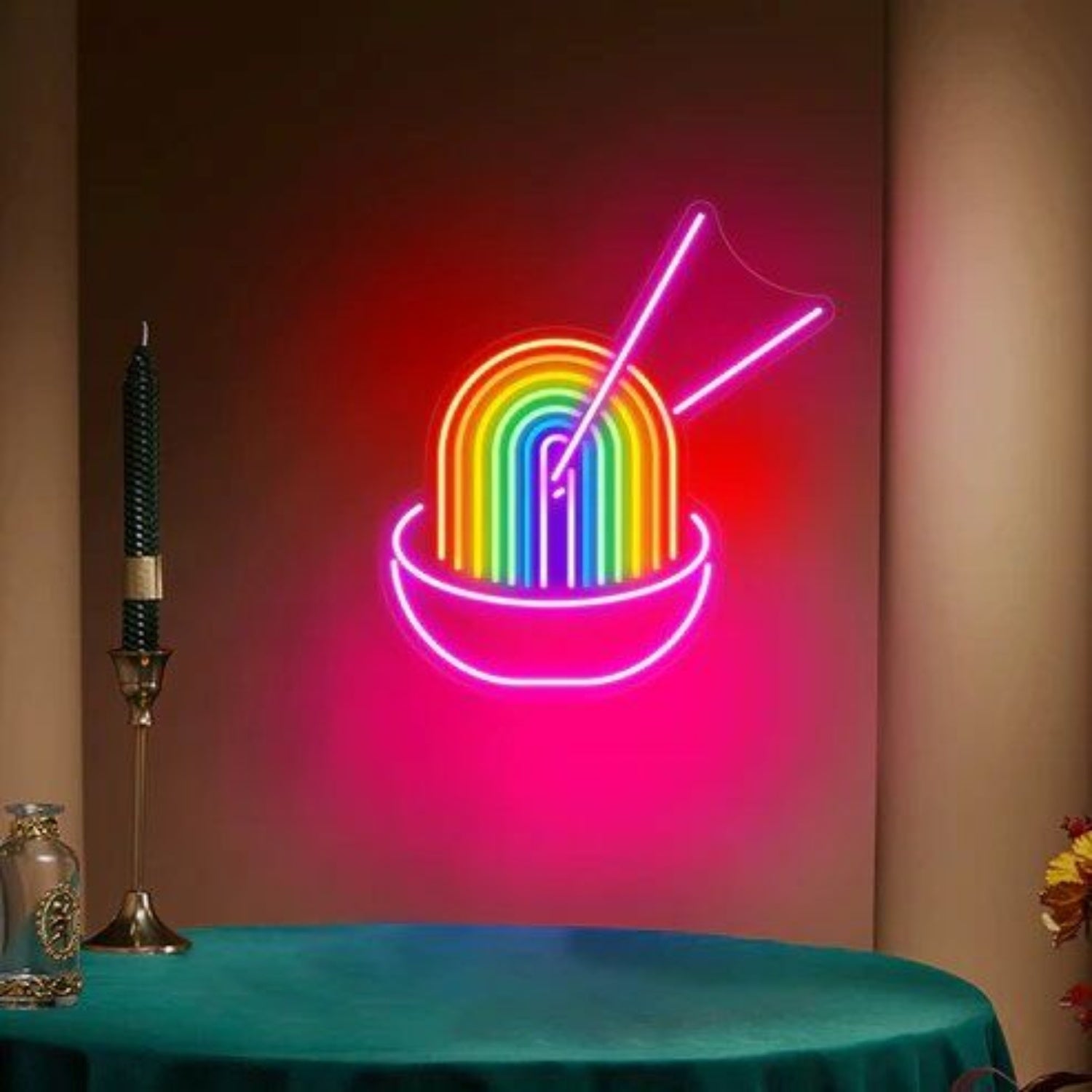Rainbow Pho Ramen Led Neon Sign With Dimmer | Shineneon