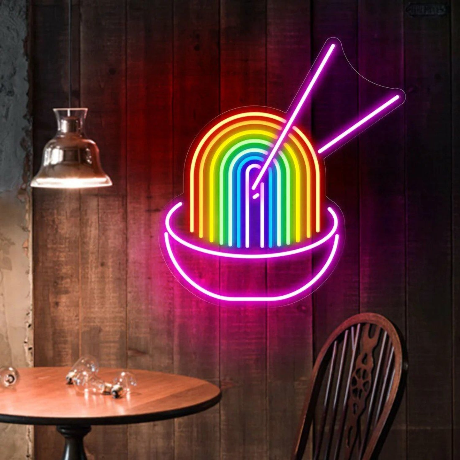 Rainbow Pho Ramen Led Neon Sign With Dimmer | Shineneon
