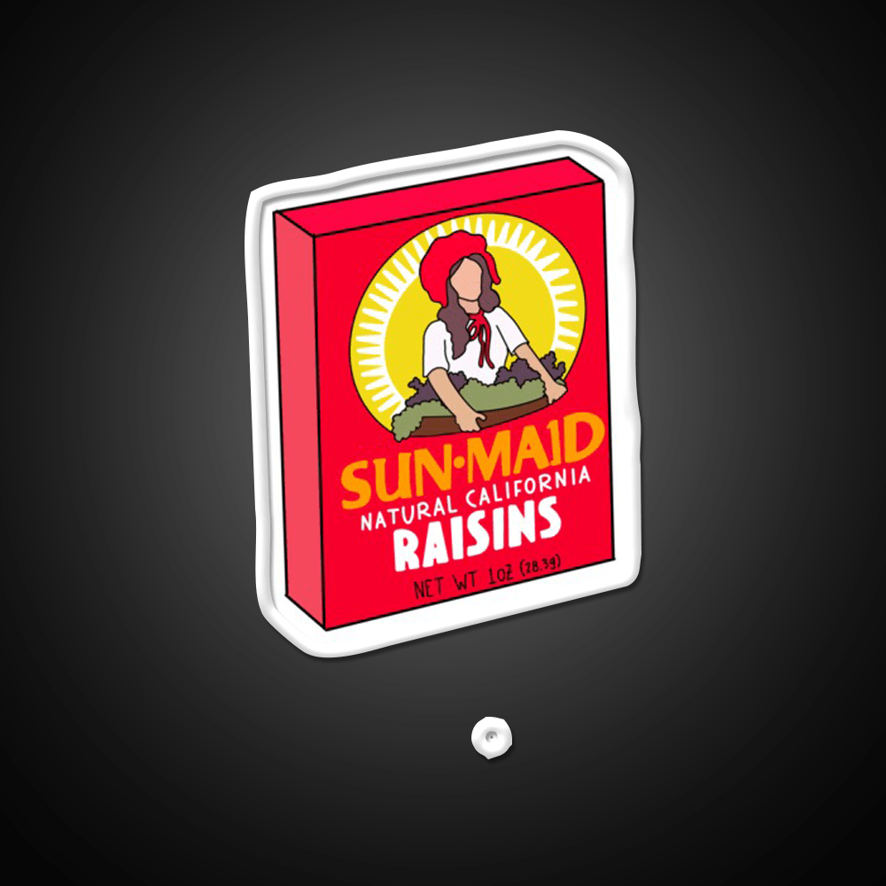 Raisin Box Snack Food Led Neon Sign Rgb Color - Shineneon