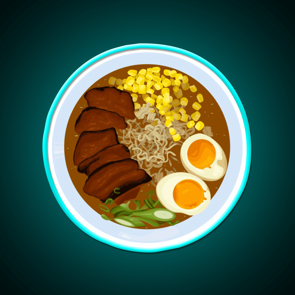 Ramen Bowl Cartoon Led Neon Sign Chinese Food Rgb Color - Shineneon