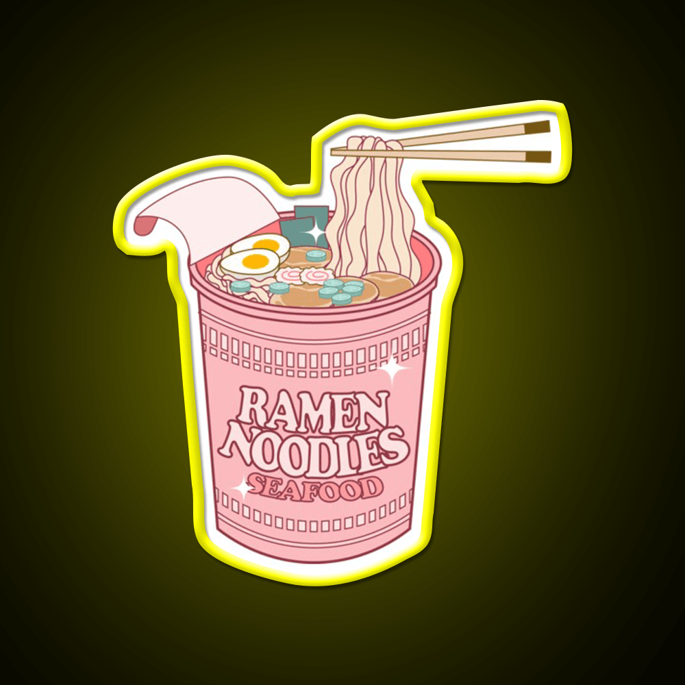 Ramen Cup Noodles Snack Food Led Neon Sign Rgb Color - Shineneon