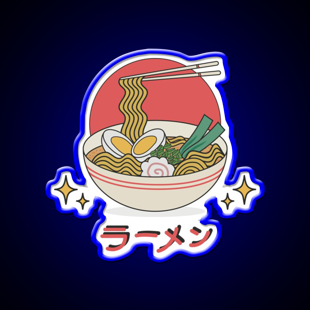 Ramen Food Led Neon Sign Chinese Food Rgb Color