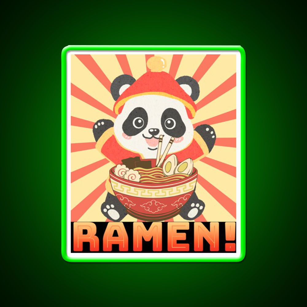 Ramen Panda Led Neon Sign Chinese Food Rgb Color - LED neon sign view 8