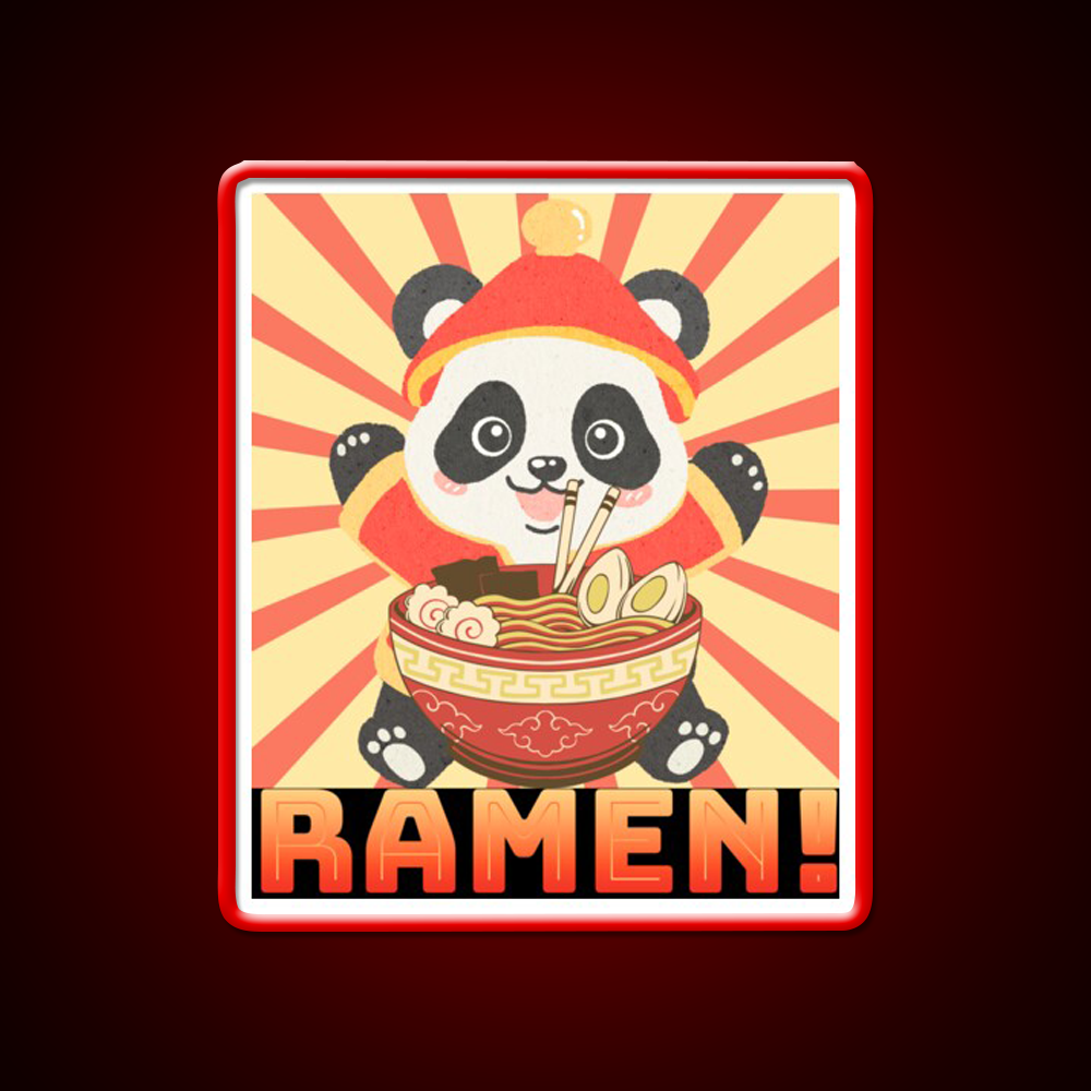 Ramen Panda Led Neon Sign Chinese Food Rgb Color - LED neon sign view 10