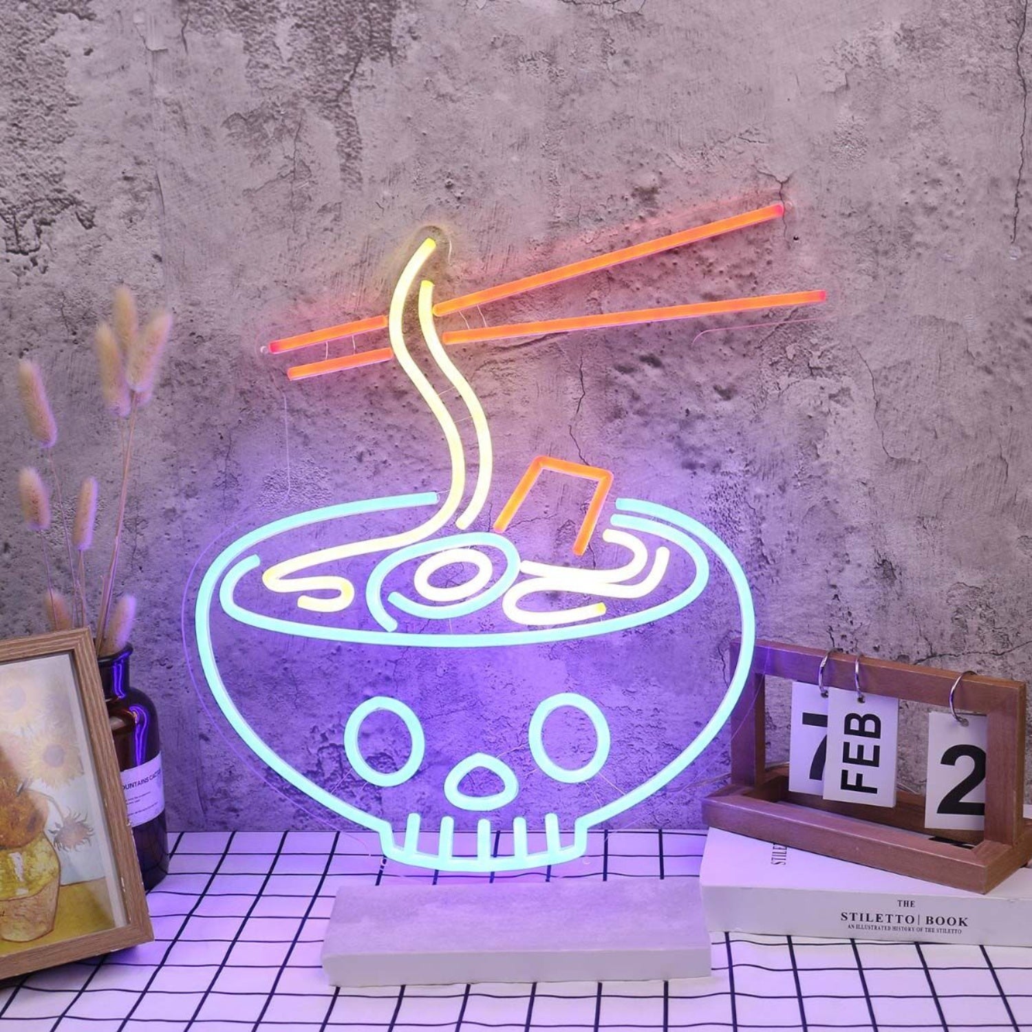 Ramen Served In Skull Bowl Neon Sign | Shineneon