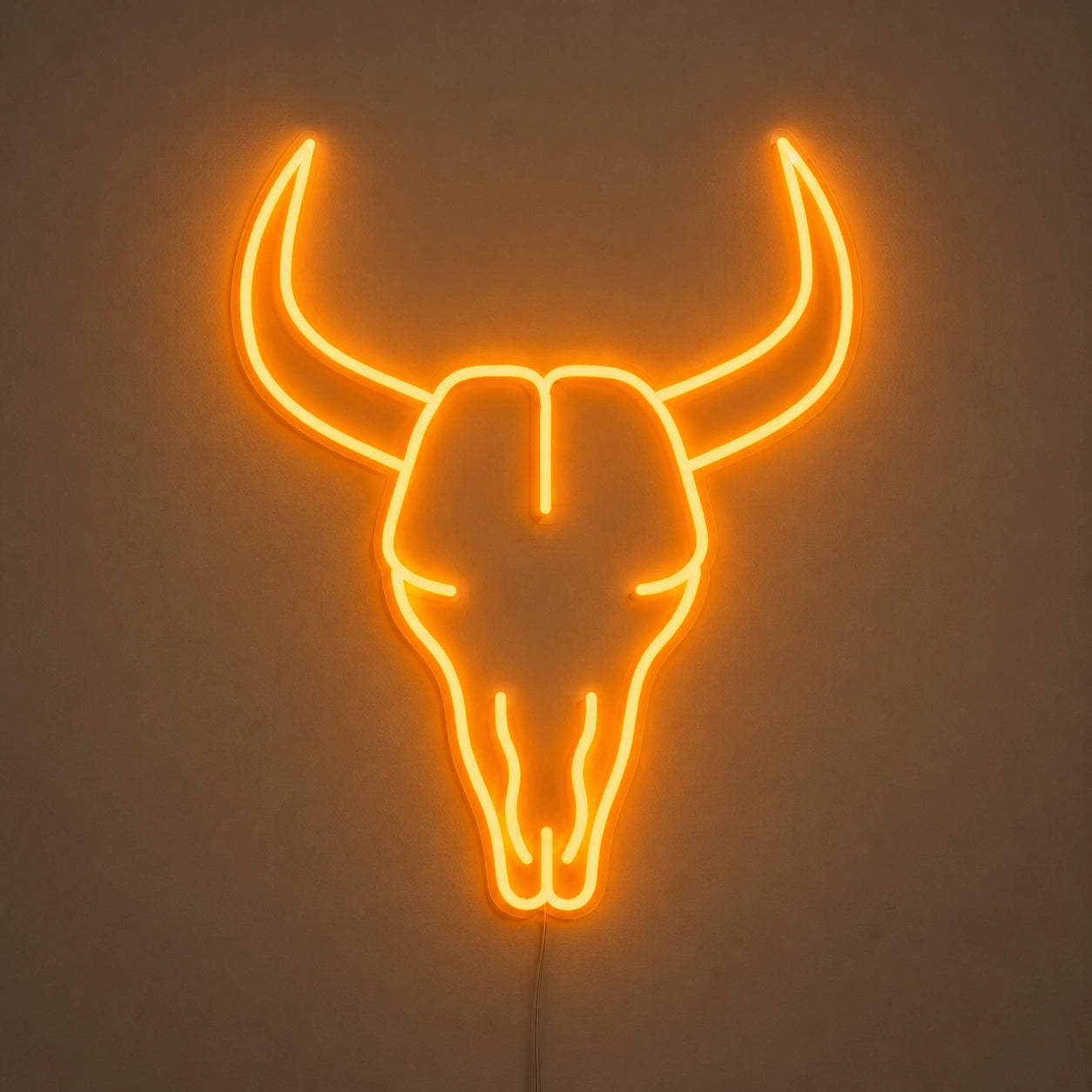 Ranch Bull Skull Vintage LED Neon Sign main product image