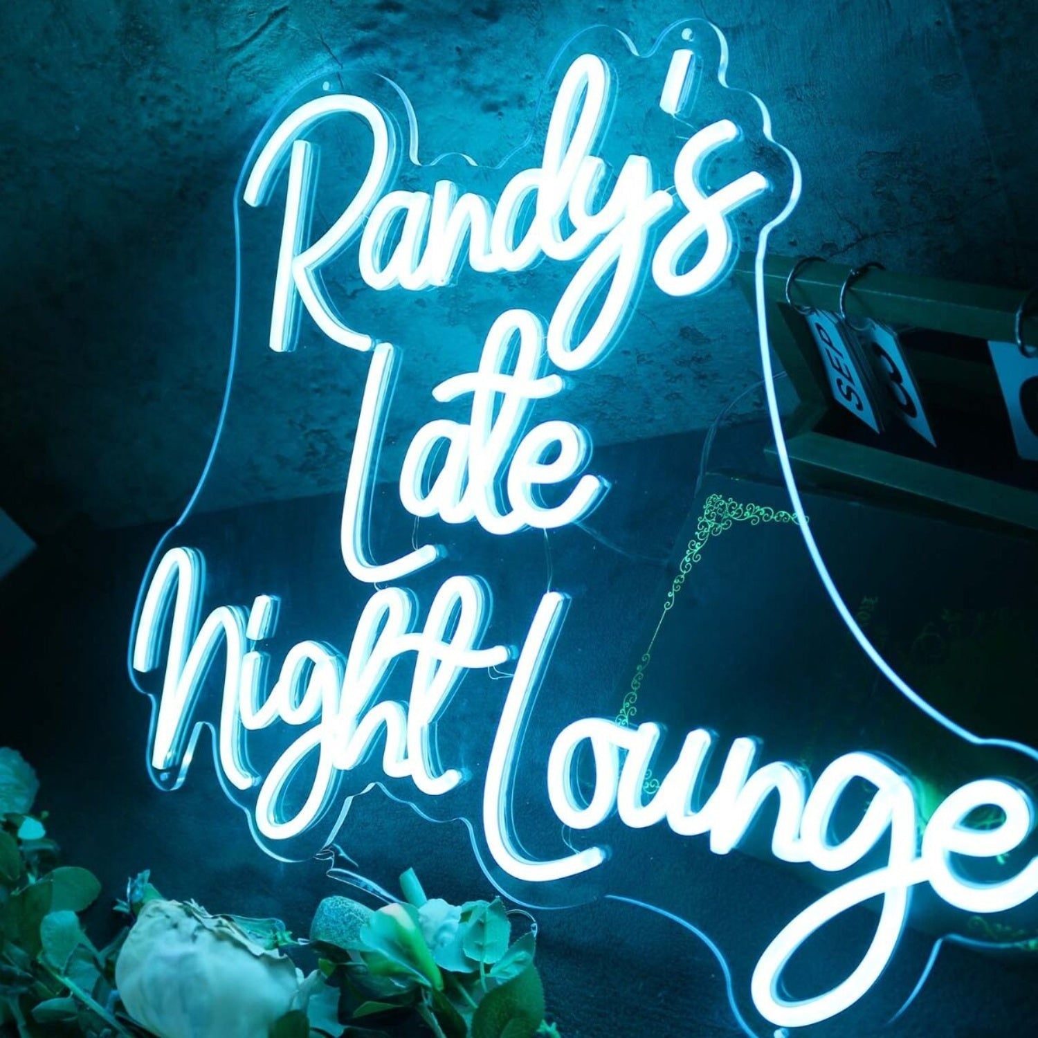 Randys Late Night Lounge Blue Led Neon Sign - Shineneon