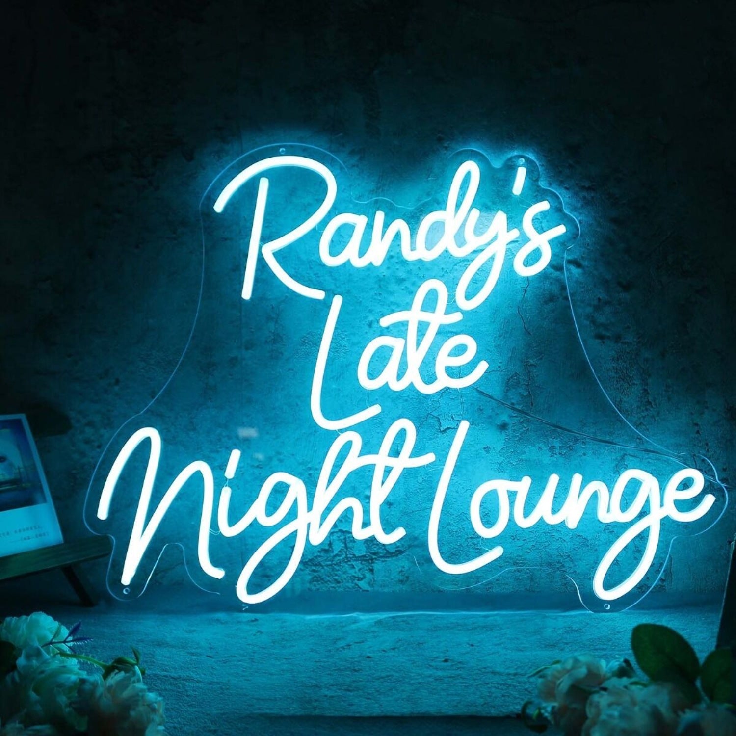 Randys Late Night Lounge Blue Led Neon Sign - Shineneon