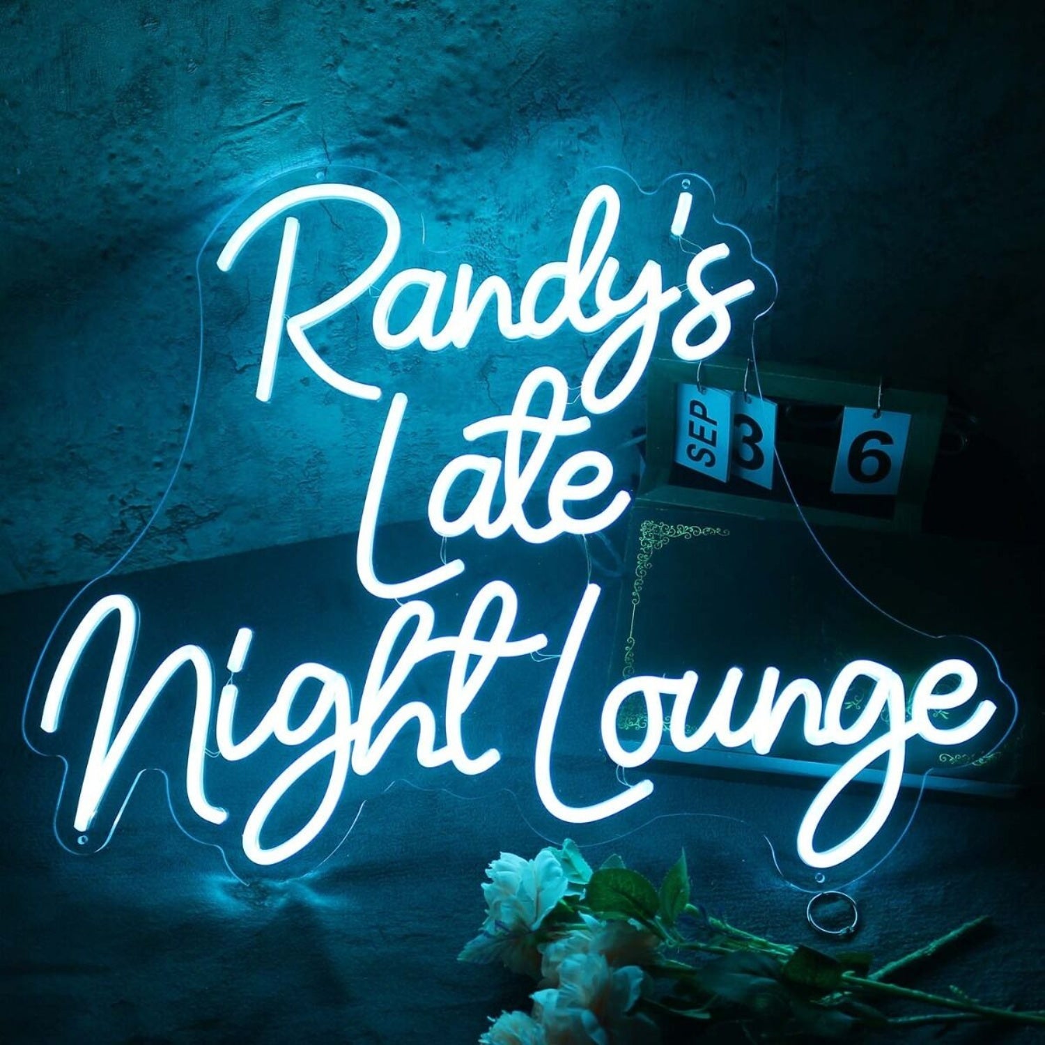 Randys Late Night Lounge Blue Led Neon Sign - Shineneon