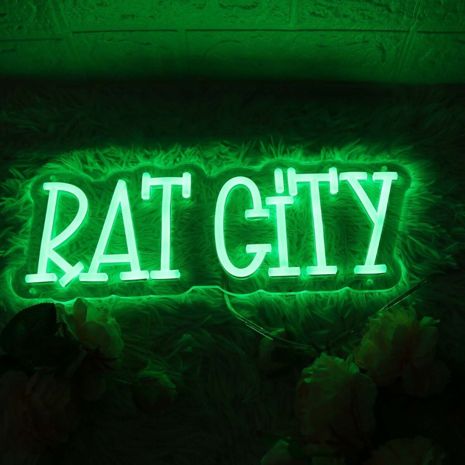 Rat City Green Led Neon Sign - Shineneon