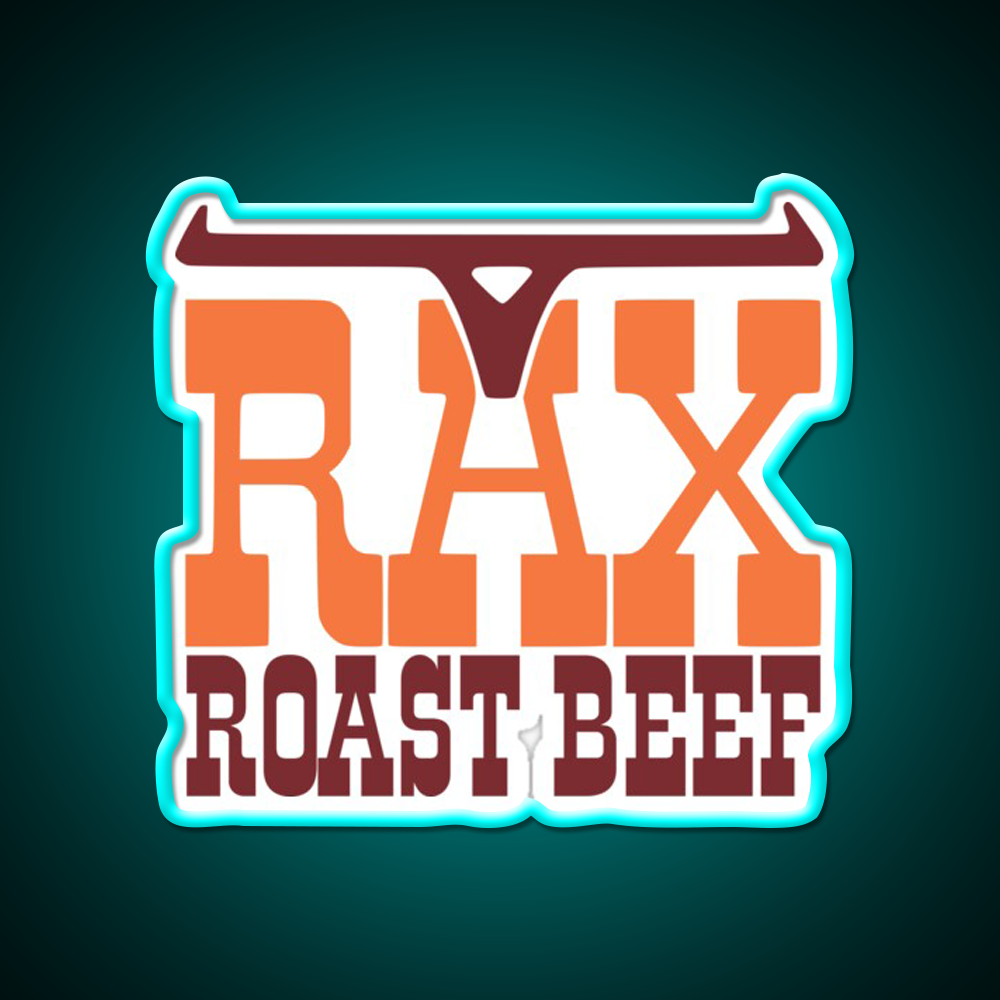 Rax Restaurants Fast Food Led Neon Sign For Burger Place Rgb Color
