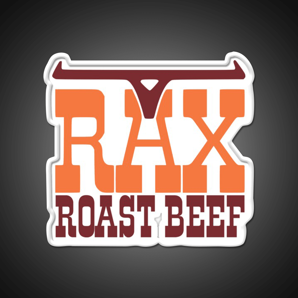 Rax Restaurants Fast Food Led Neon Sign For Burger Place Rgb Color - Shineneon