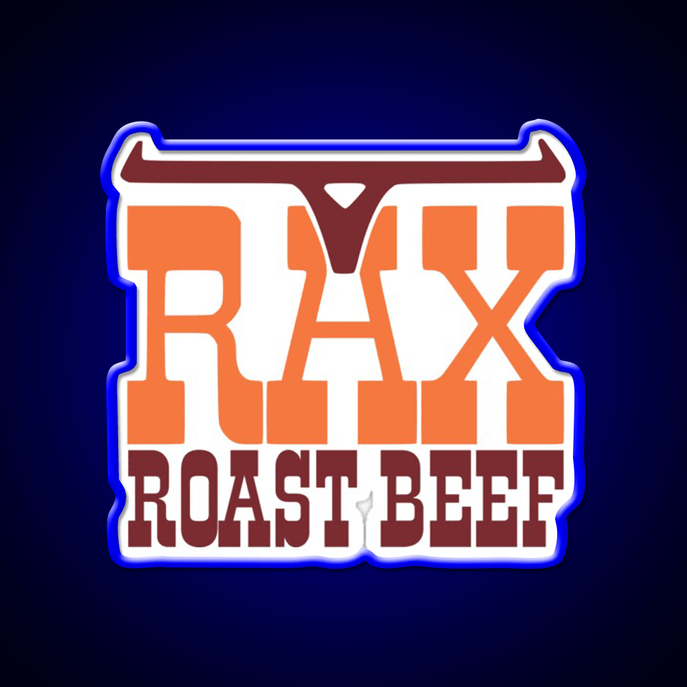 Rax Restaurants Fast Food Led Neon Sign For Burger Place Rgb Color - Shineneon