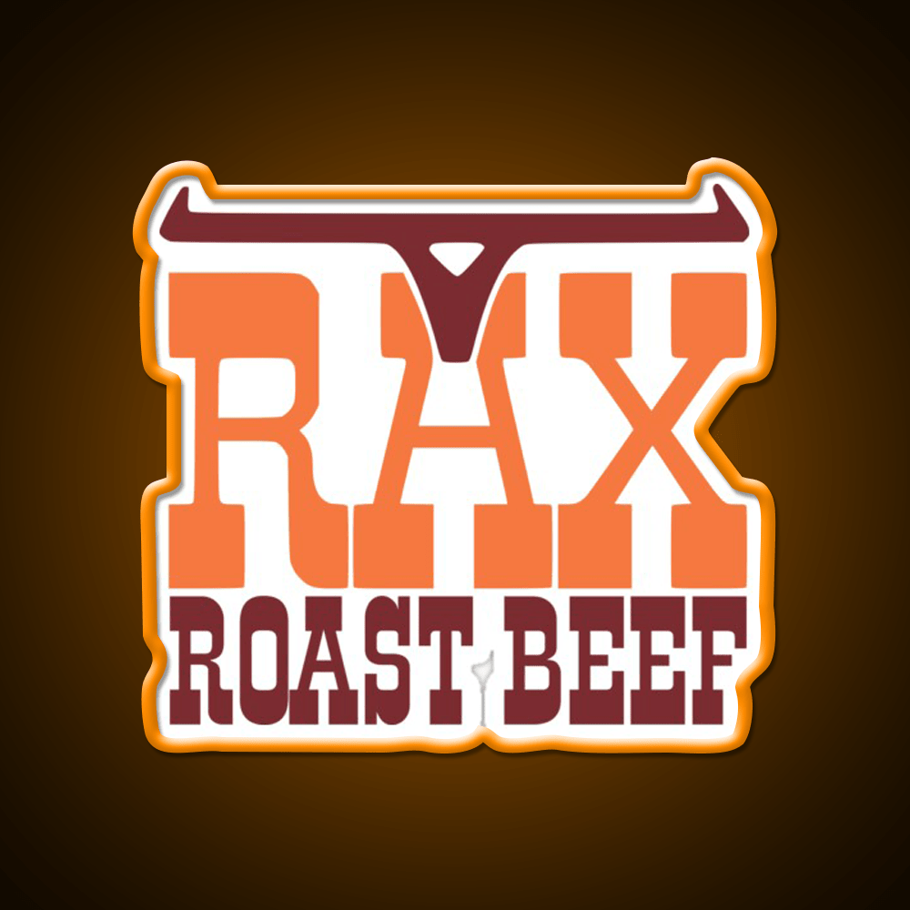 Rax Restaurants Fast Food Led Neon Sign For Burger Place Rgb Color - Shineneon