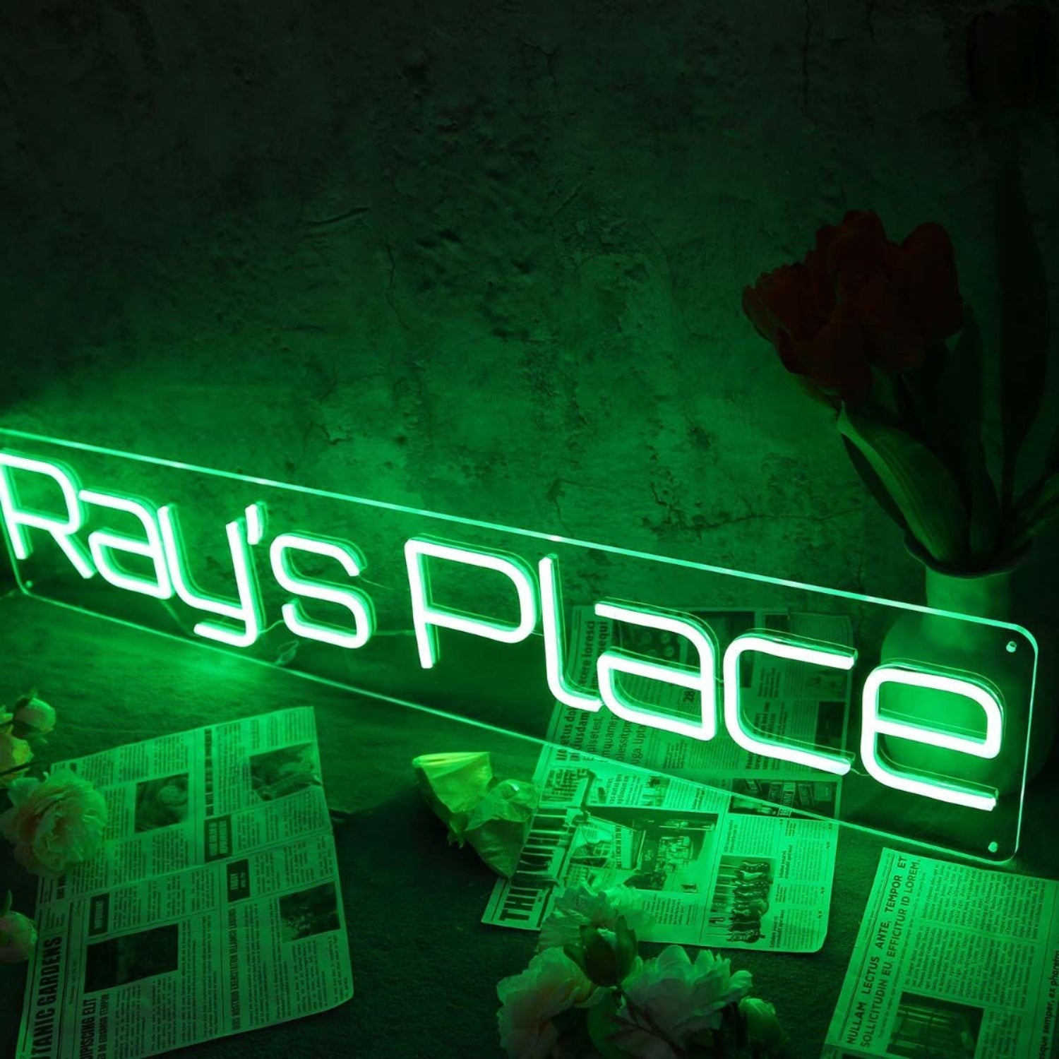 Rays Place Green Led Neon Sign | Shineneon