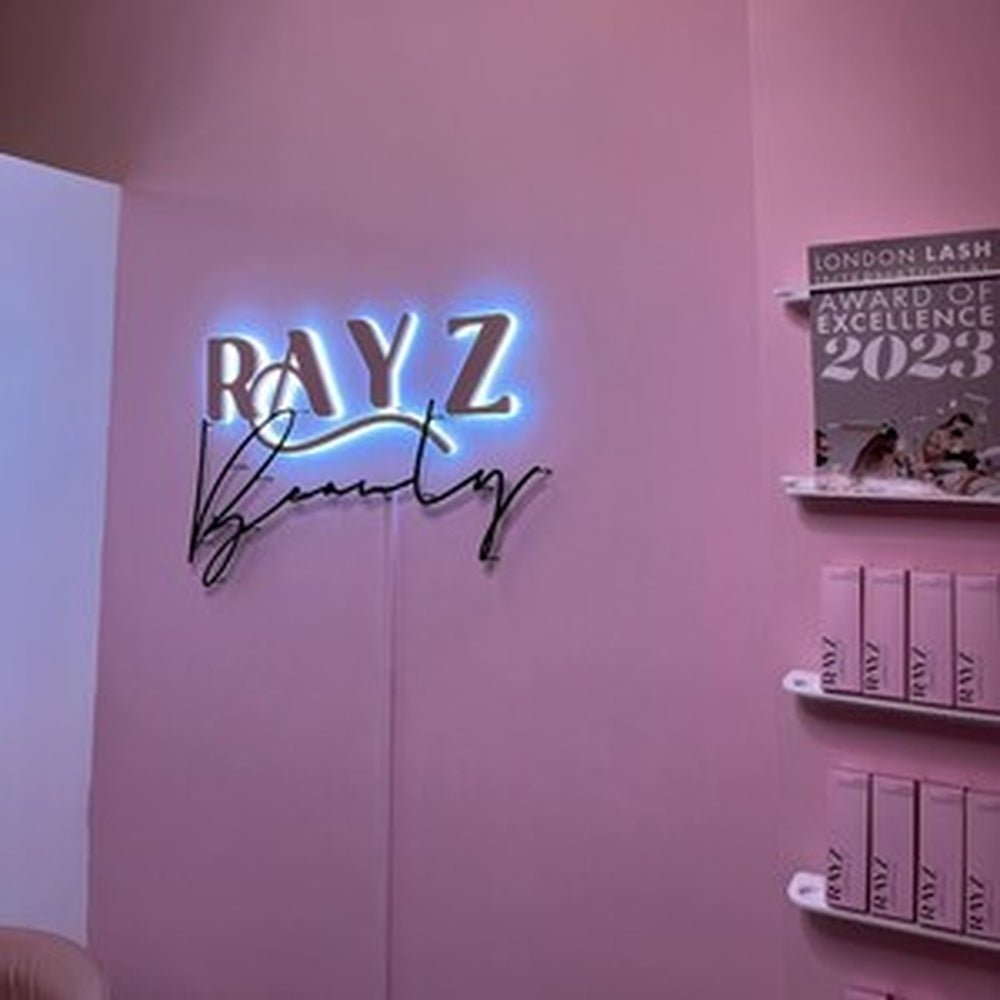 Rayz Beauty 3D Backlit Channel Letters Led Light Sign - Shineneon