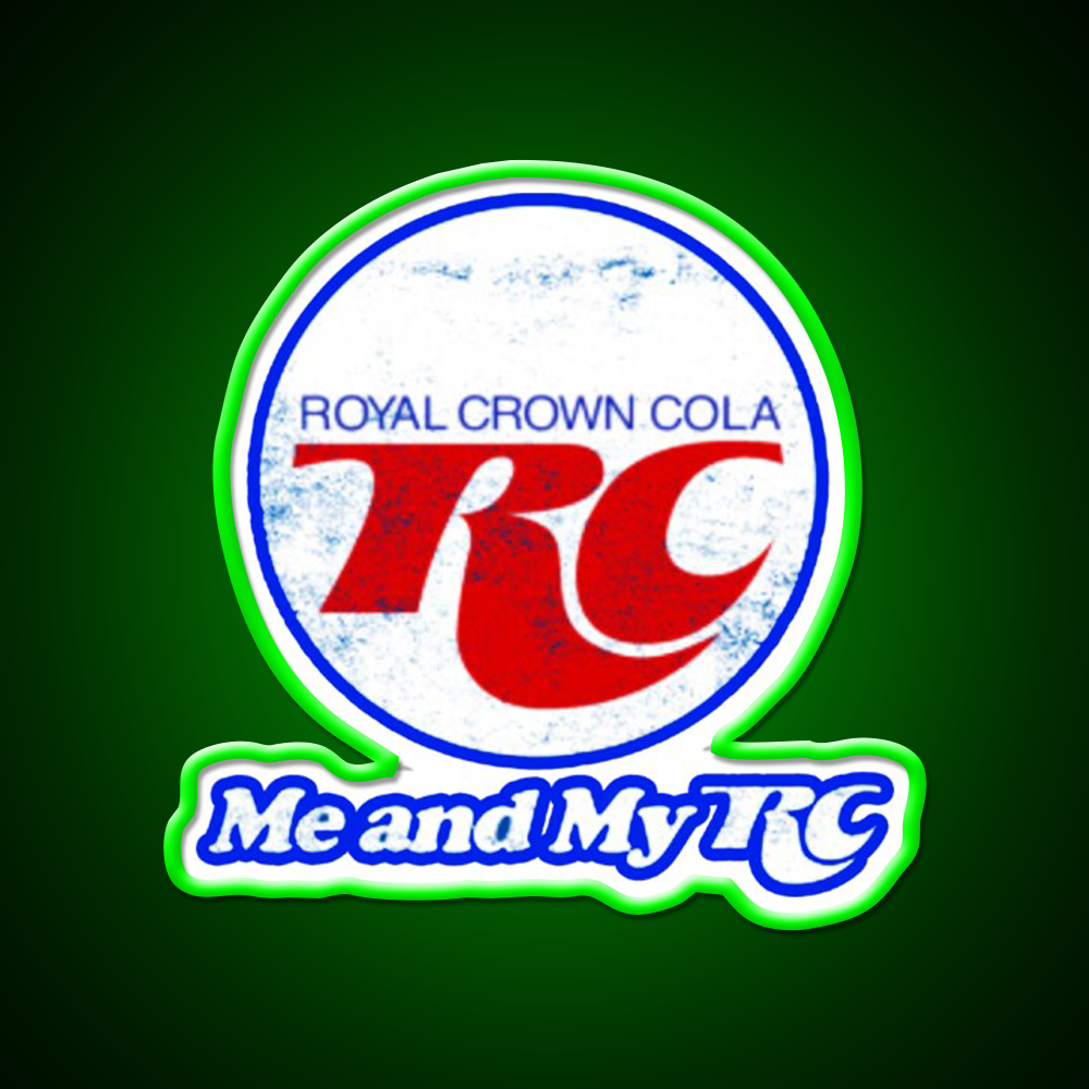 Rc Cola Soda Fast Food Led Neon Sign For Burger Place Rgb Color