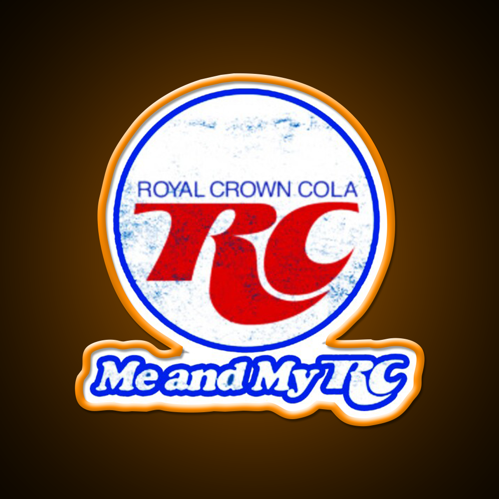 Rc Cola Soda Fast Food Led Neon Sign For Burger Place Rgb Color